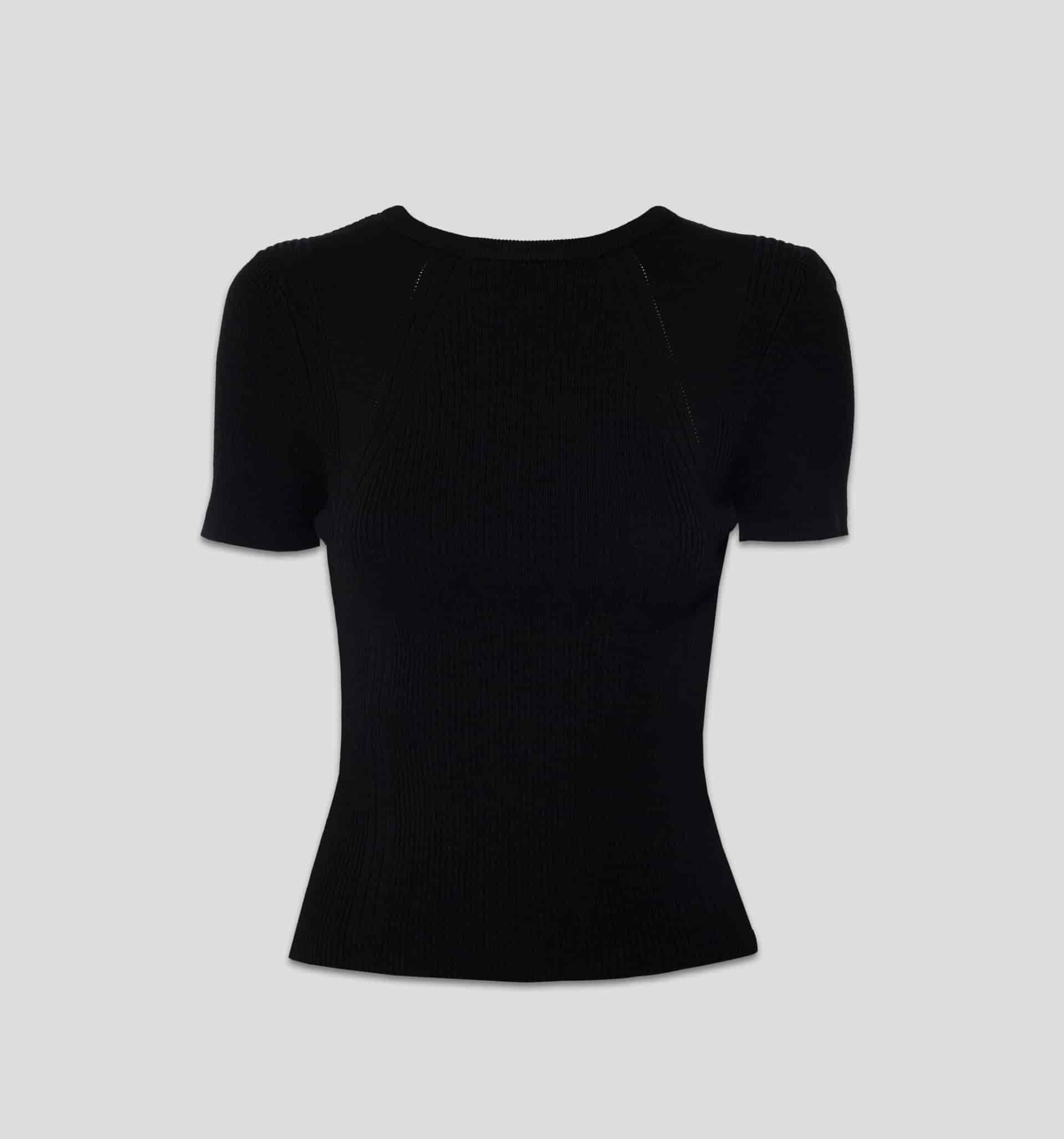 Blusa manga corta tejida - miniatura 5