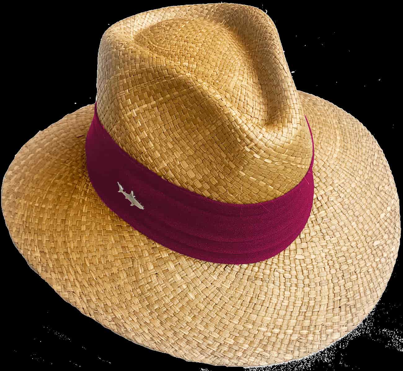 SOMBRERO OSCURO CINTA ANCHA VINOTINTO - miniatura 1