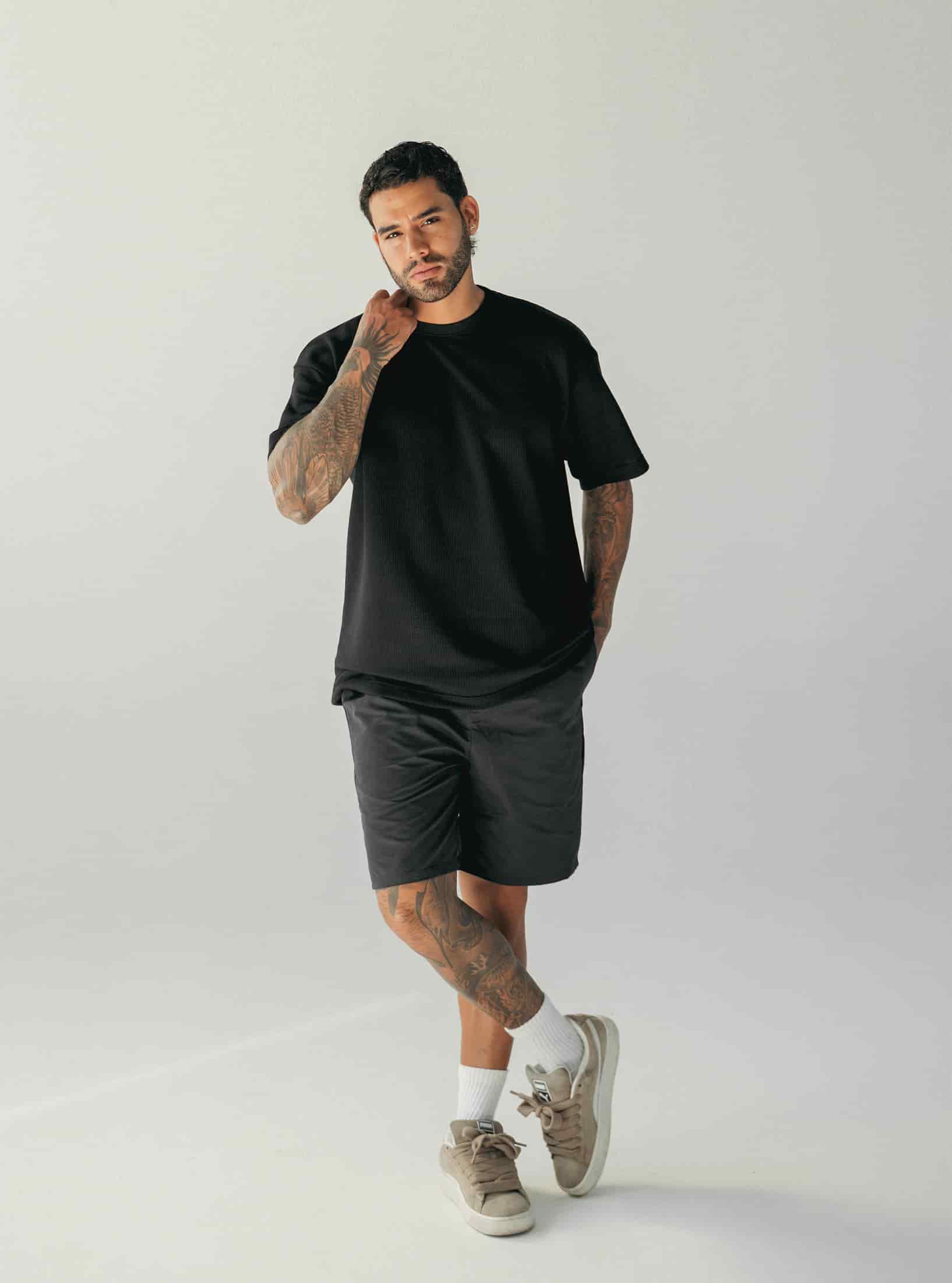 Grid Tee Black - miniatura 3
