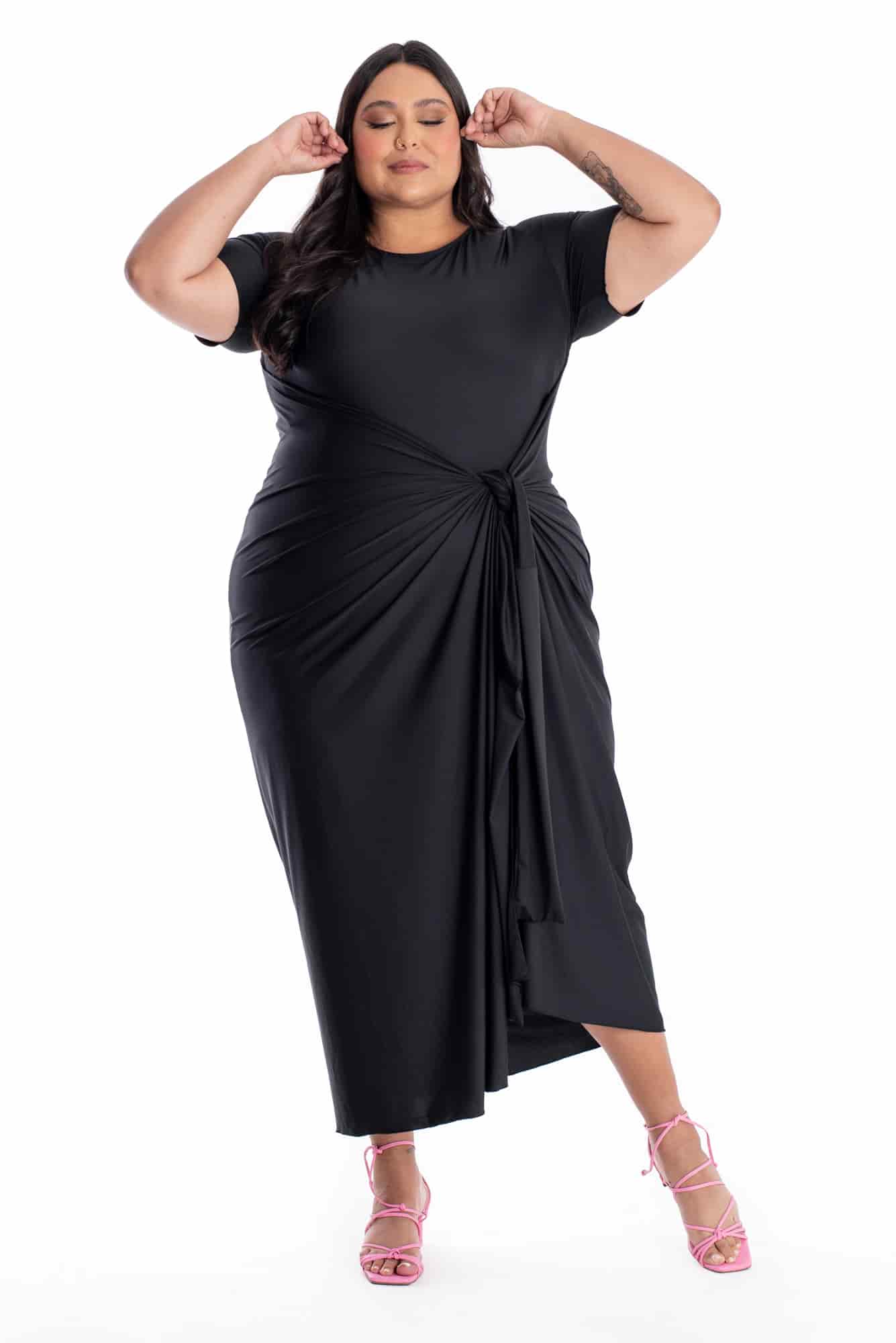 Vestido Diverso Negro - miniatura 10