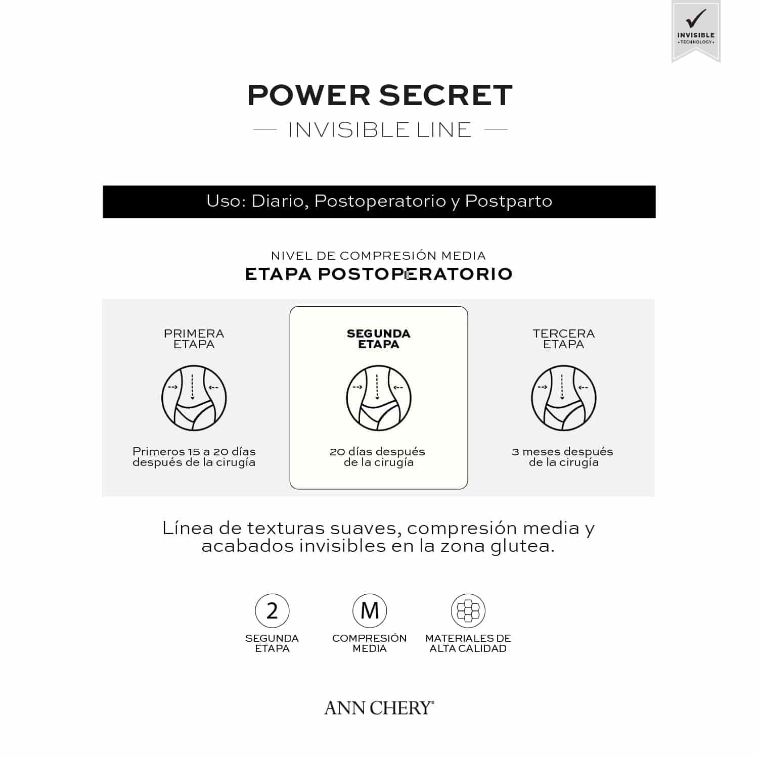 Short Levanta Cola Power Secret Mujer - miniatura 4