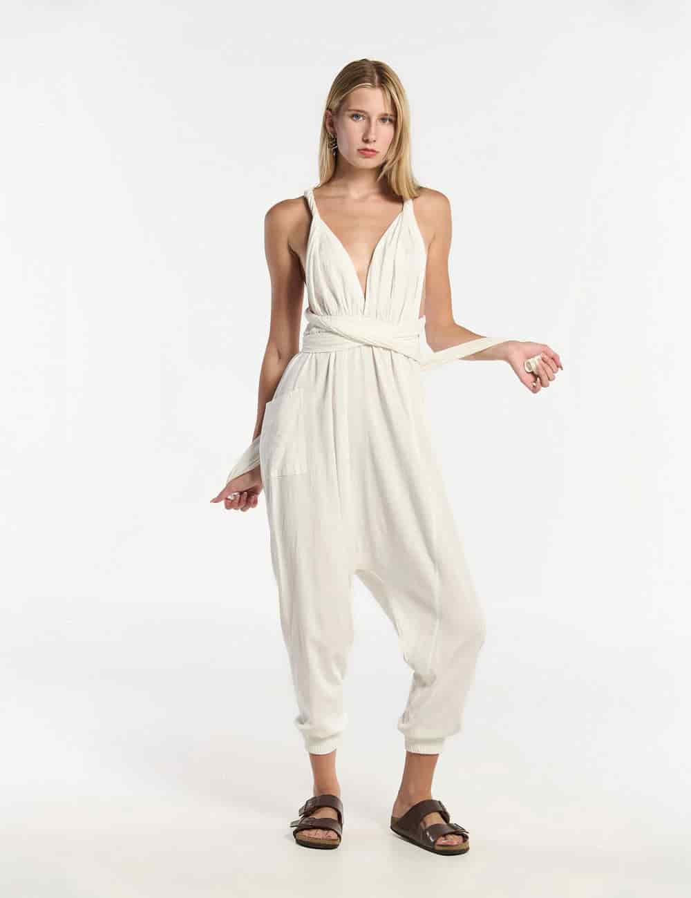 Jumper Tiras cruzadas Mooring crudo Mujer - miniatura 3