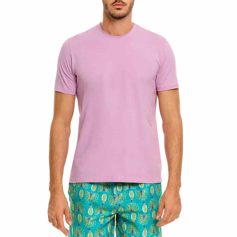 CAMISETA CUELLO REDONDO GORRIÓN MORADO - miniatura 1