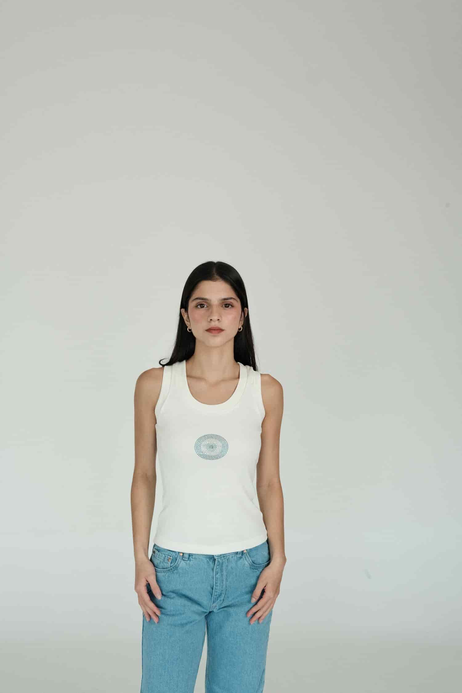 Turkish Eye Tank Top (Black) - miniatura 1