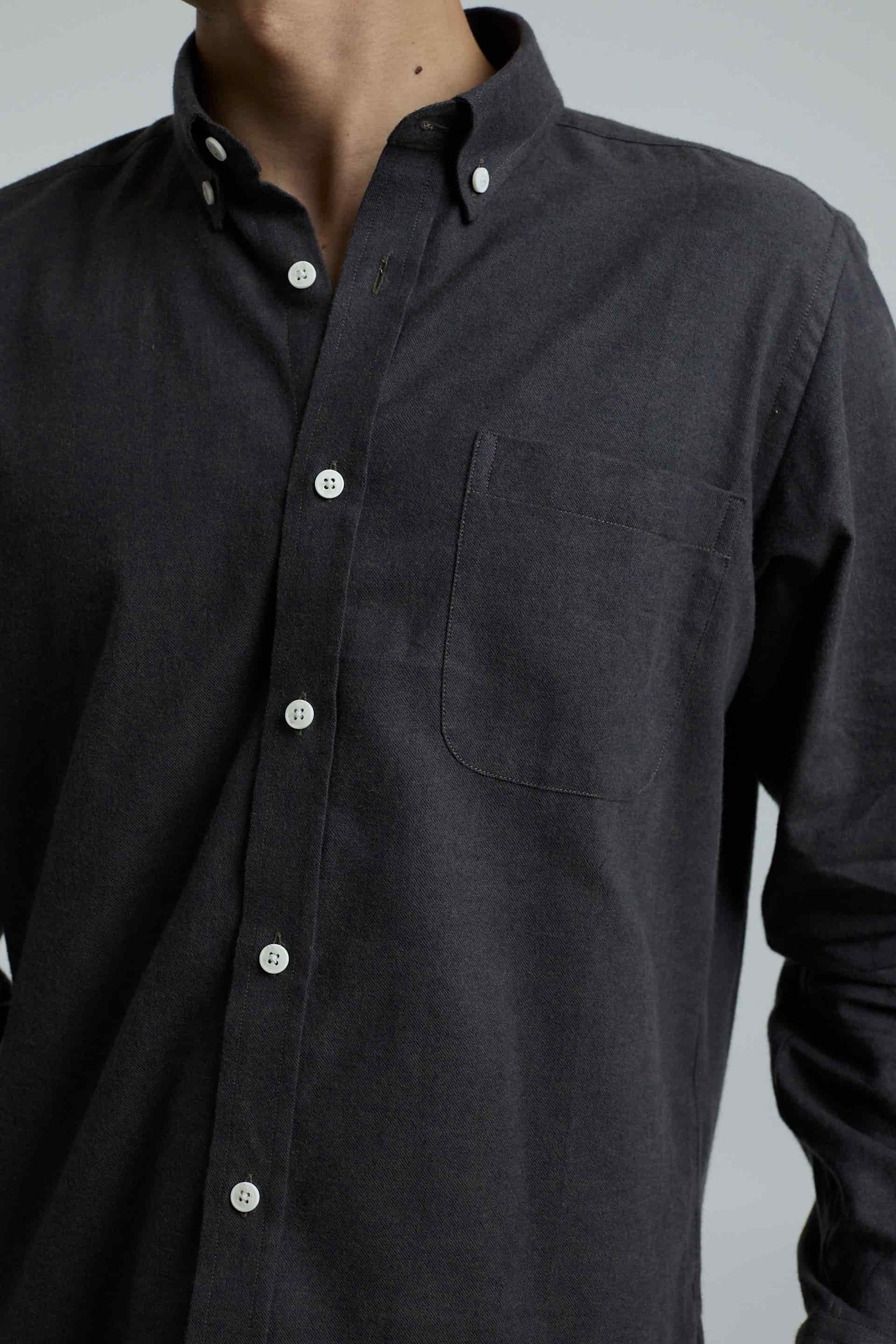Camisa twill verde - miniatura 3