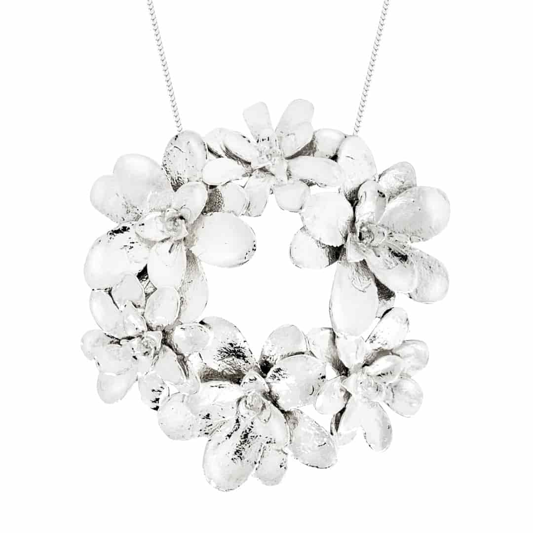 Collar miniterrario Angie en plata - miniatura 1