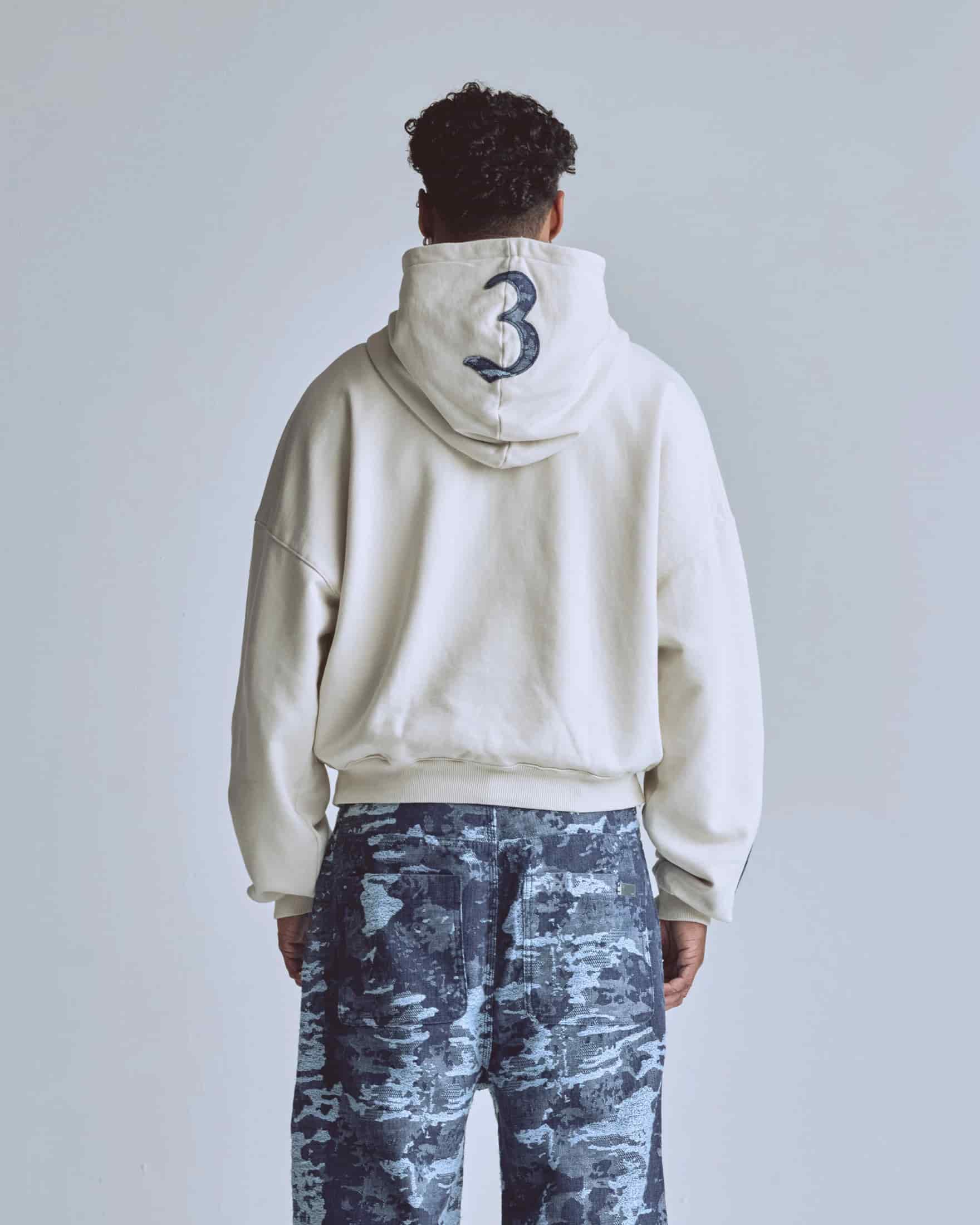 Capsule 369 Boxy Fit Hoodie Cream - miniatura 6
