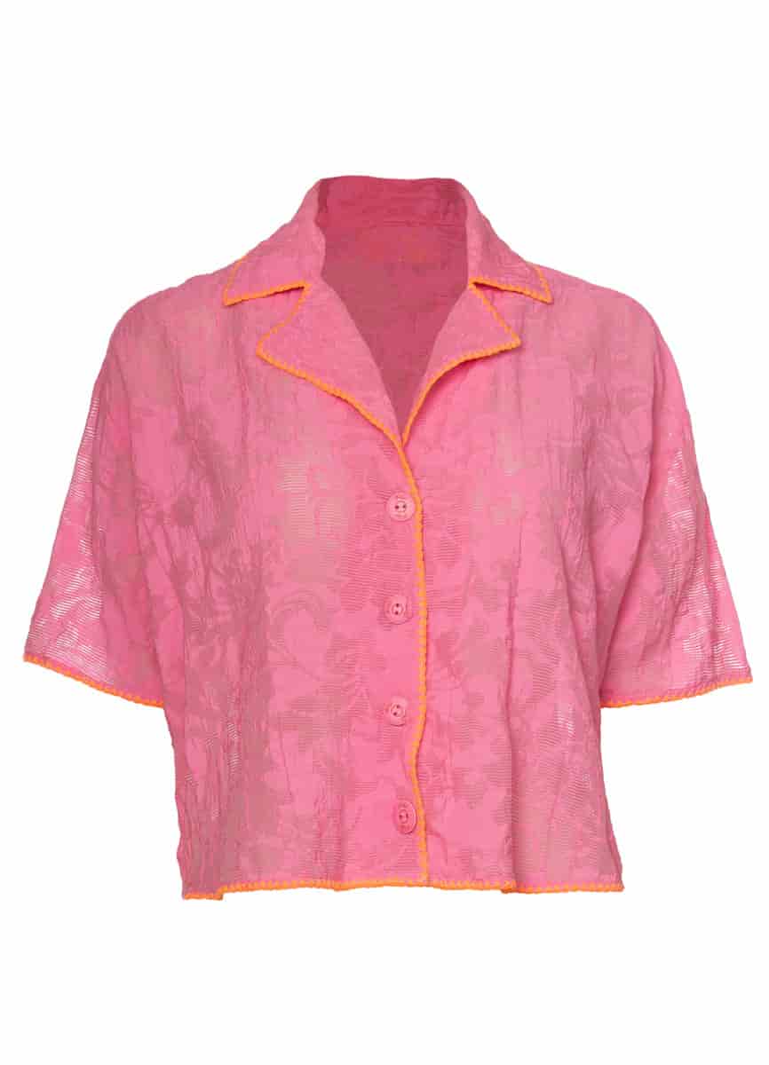 Maaji Fuchsia Flower Octavia Shirt - miniatura 6
