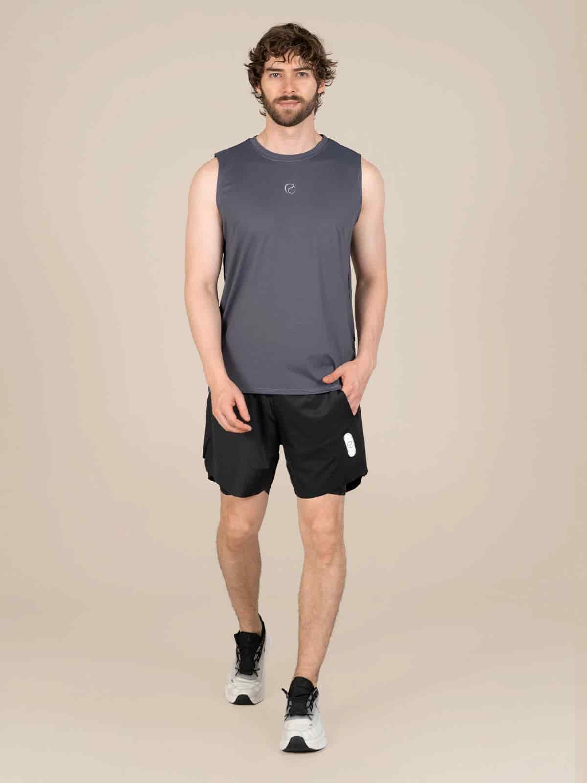 Camisilla hombre juno ibiza gris - miniatura 2