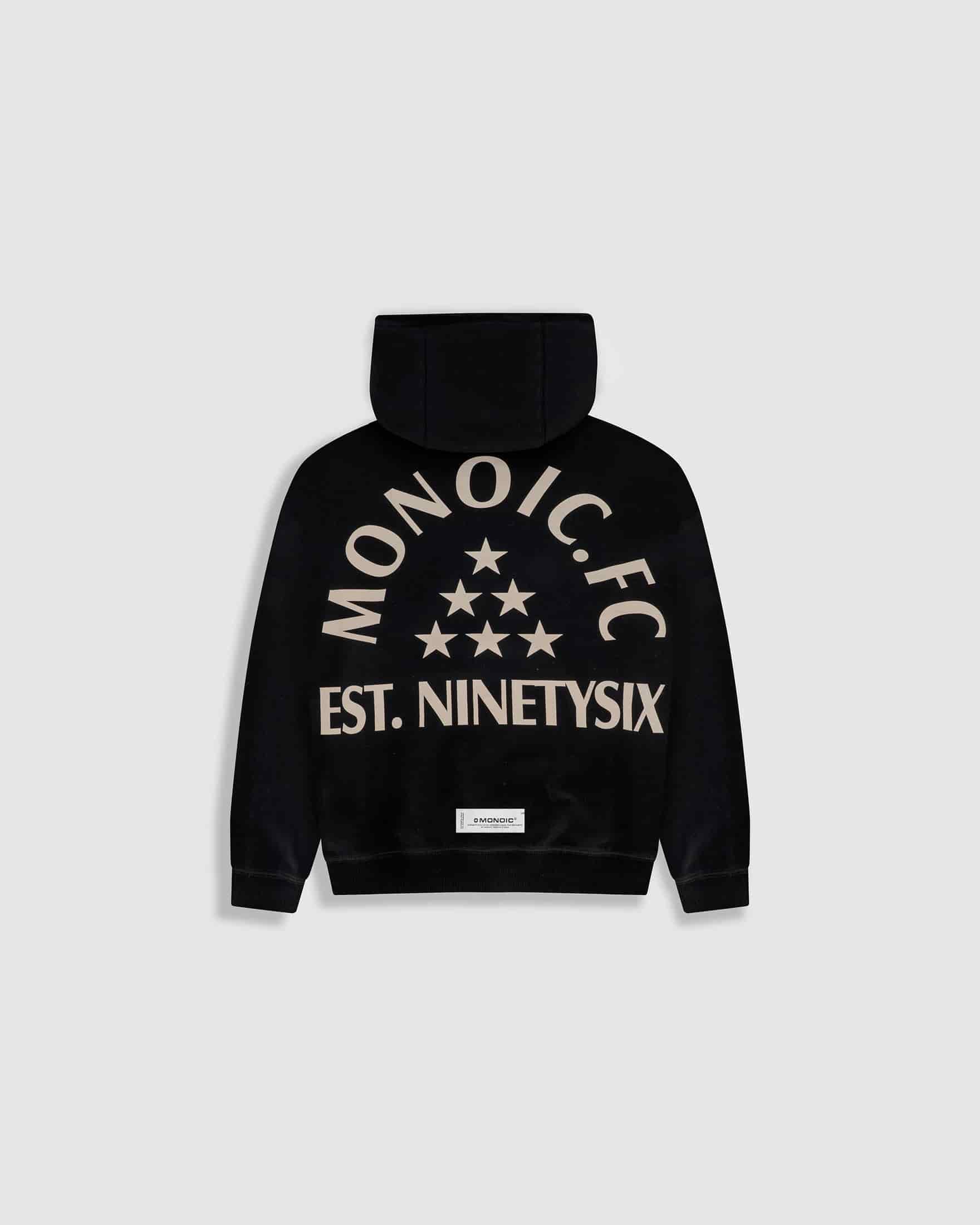 Hoodie Oversized MONOIC F.C - Negro Oscuro - miniatura 8