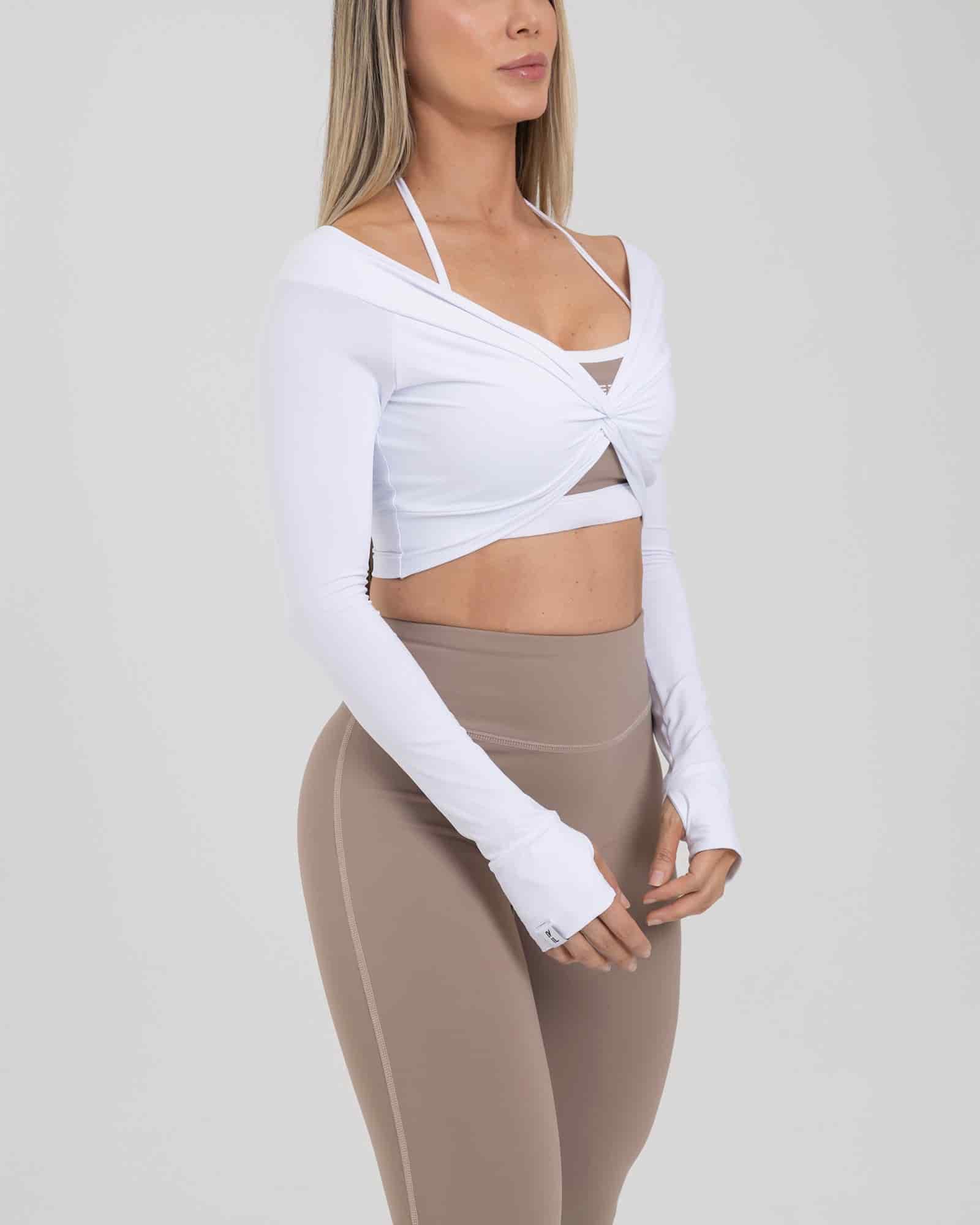Blusa strapless blanco new dawn  FIBER - miniatura 2