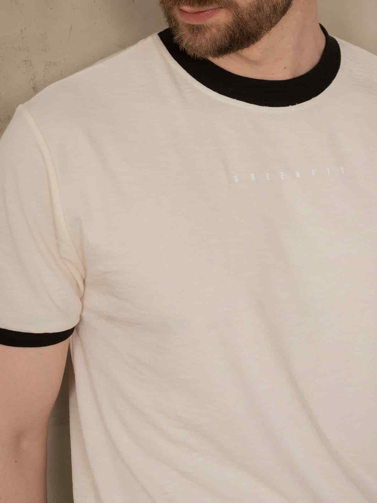 Camiseta hombre slim iza crema - miniatura 3