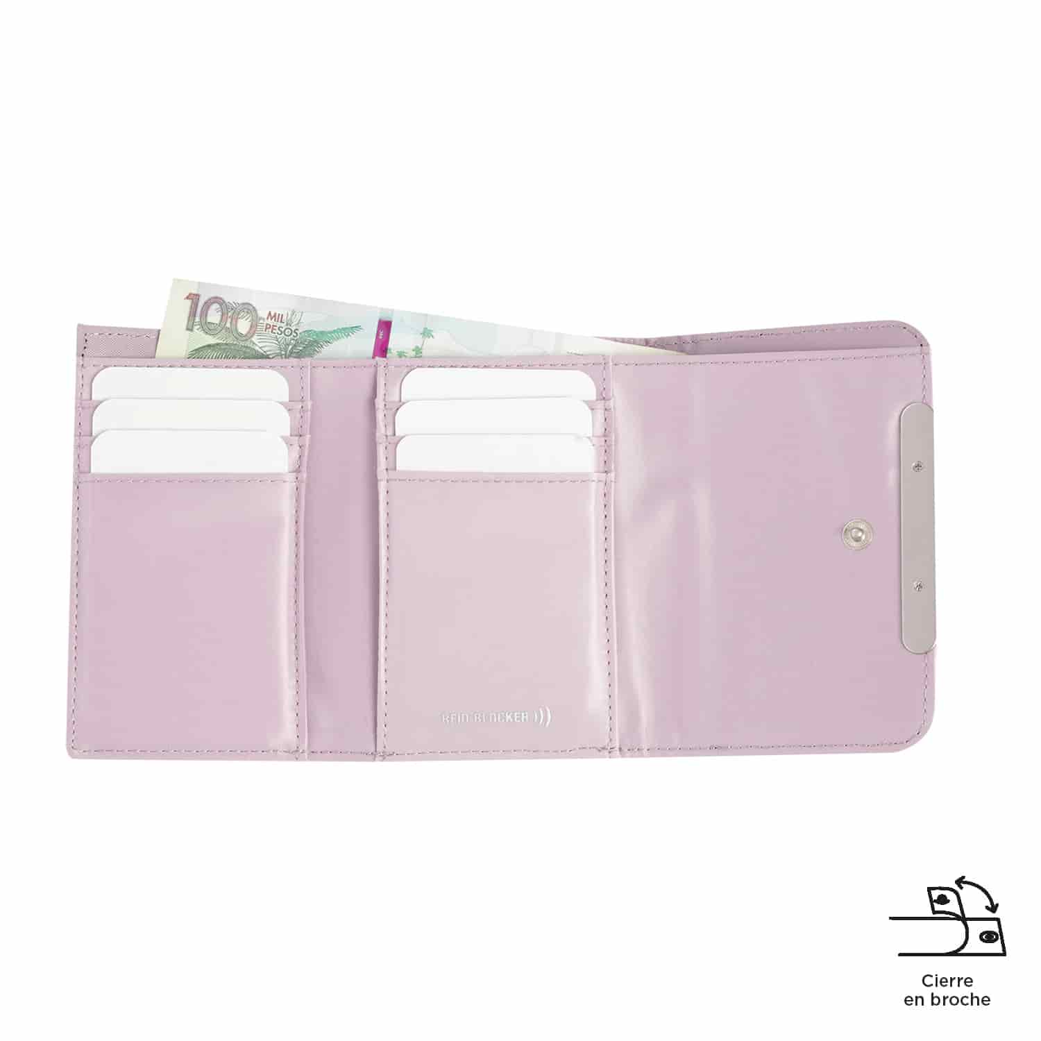 Billetera Bel con RFID Blocker Rosada - miniatura 4