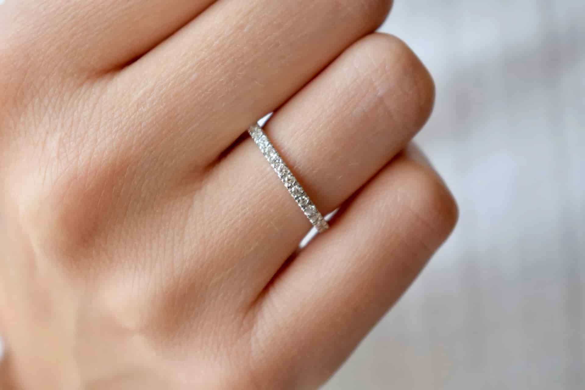 Argolla Infinity Diamantes - miniatura 2