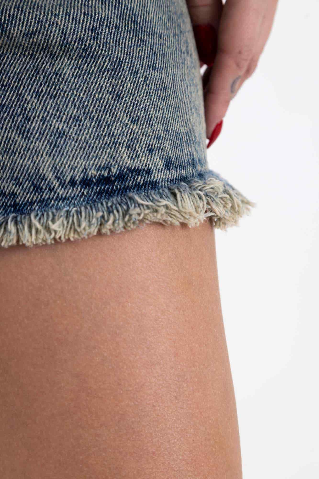 BLACK ACID DENIM SHORT - miniatura 34