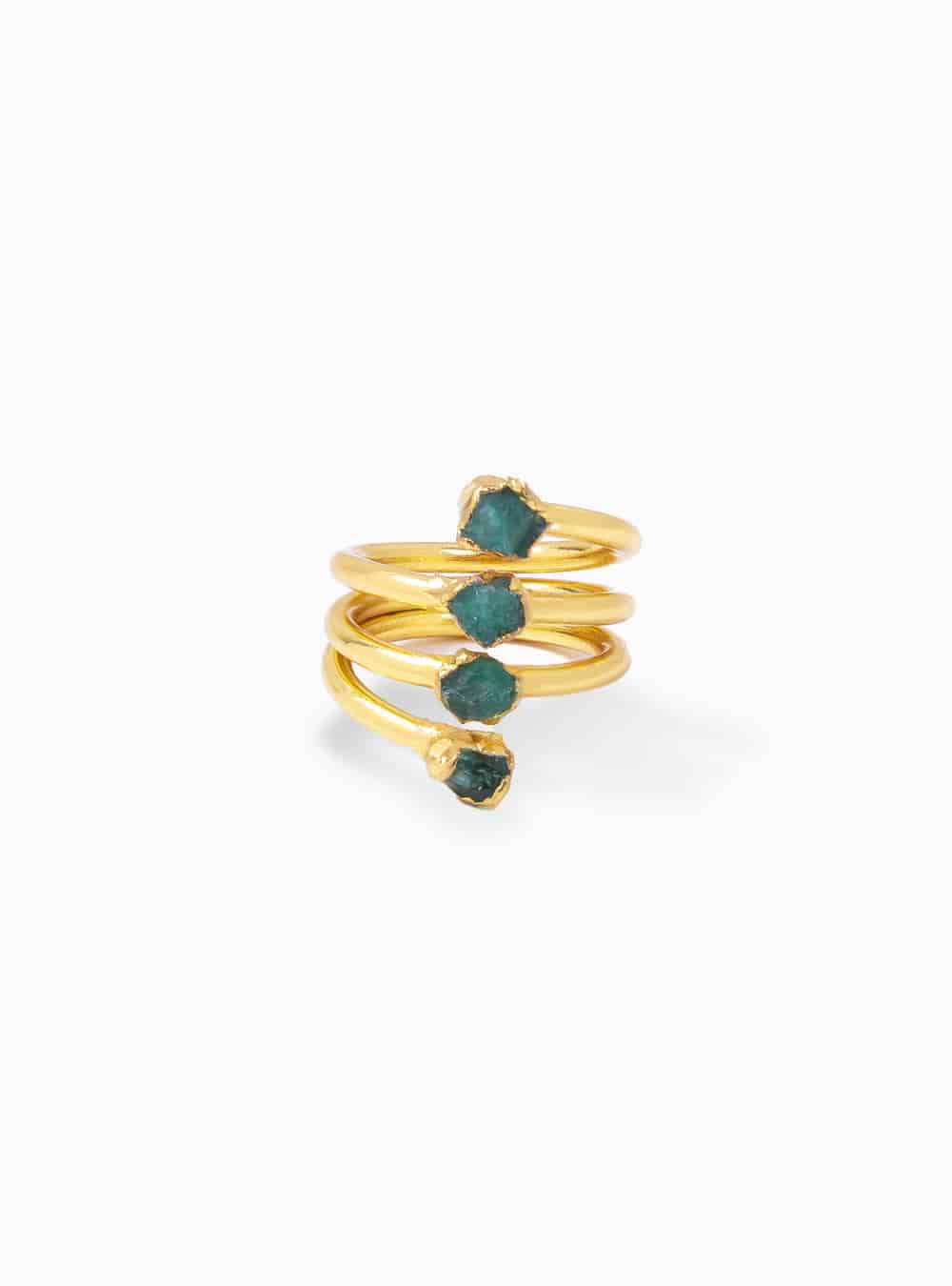 Anillo 4 Esmeraldas - miniatura 1