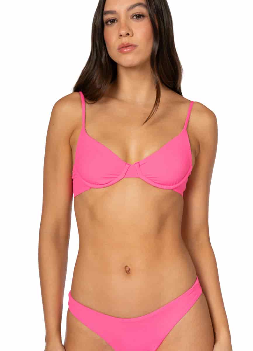 Maaji Radiant Pink Dainty Unmolded Underwire Bikini Top - miniatura 5