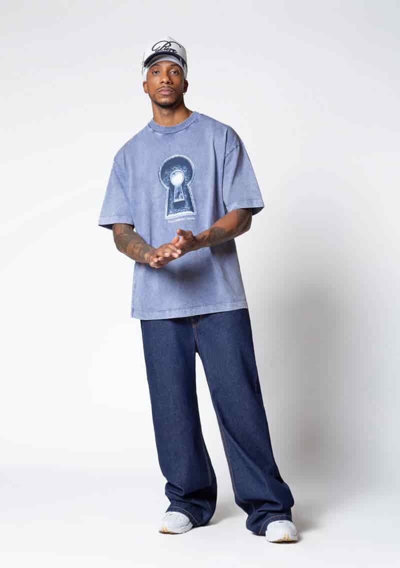 Dopamine blue keyhole t-shirt - miniatura 5