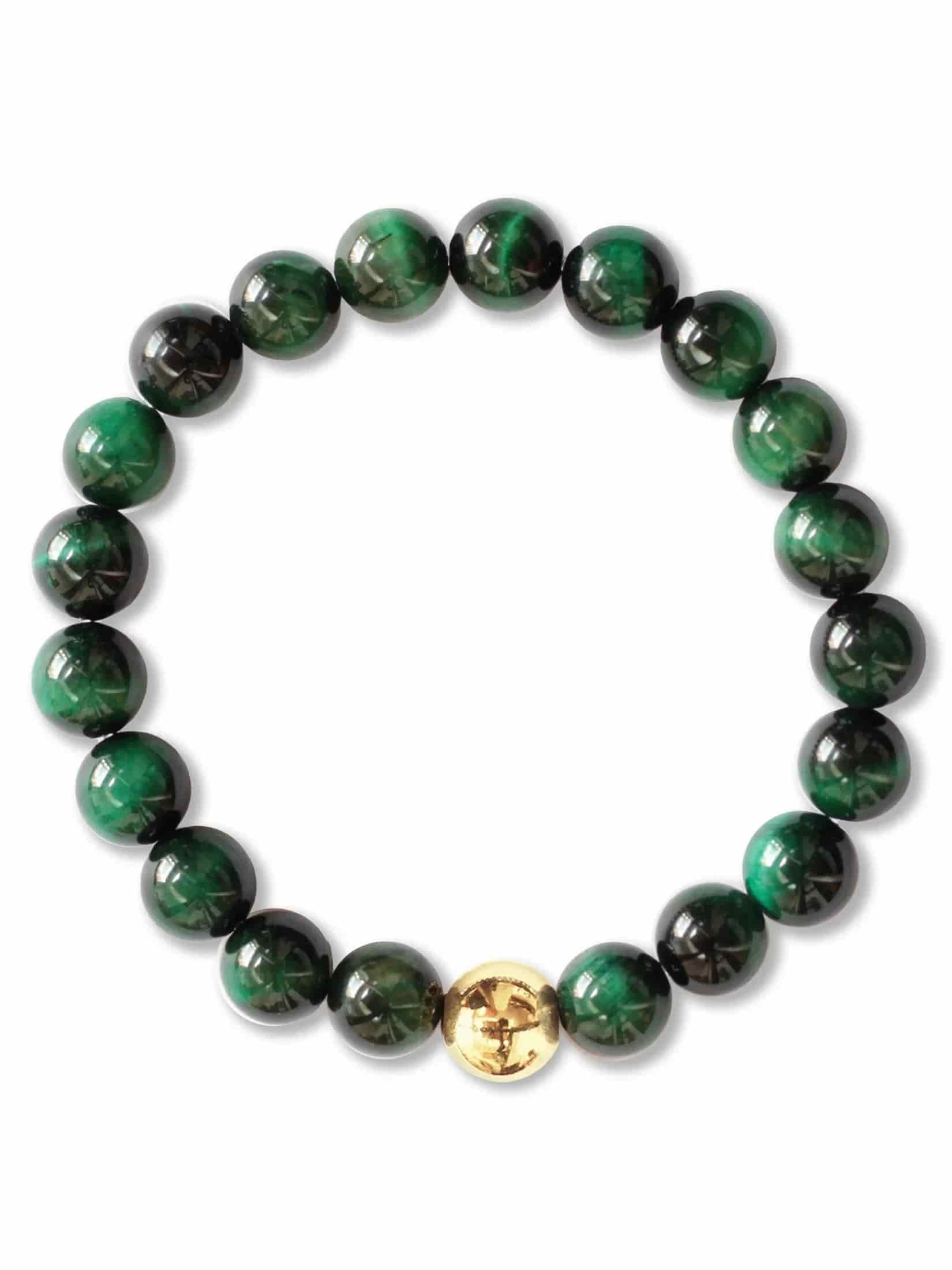 Brazalete Ojo de Tigre Verde 8mm - miniatura 3