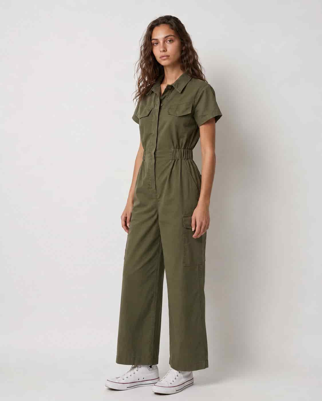Organic Cotton Cargo Jumpsuit - miniatura 5