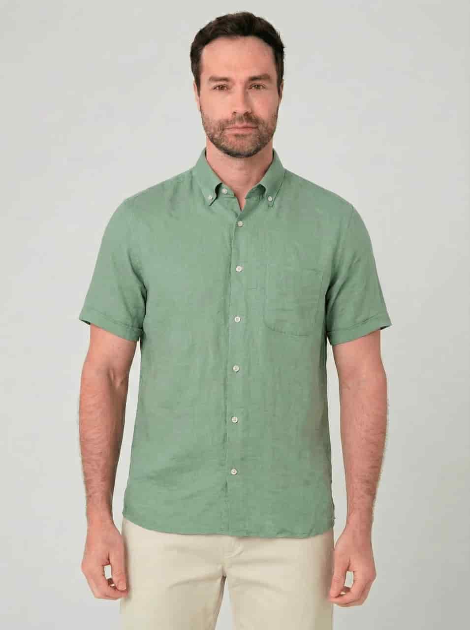 Camisa con bolsillo manga corta para hombre Jon Sonen 027225037 - miniatura 2