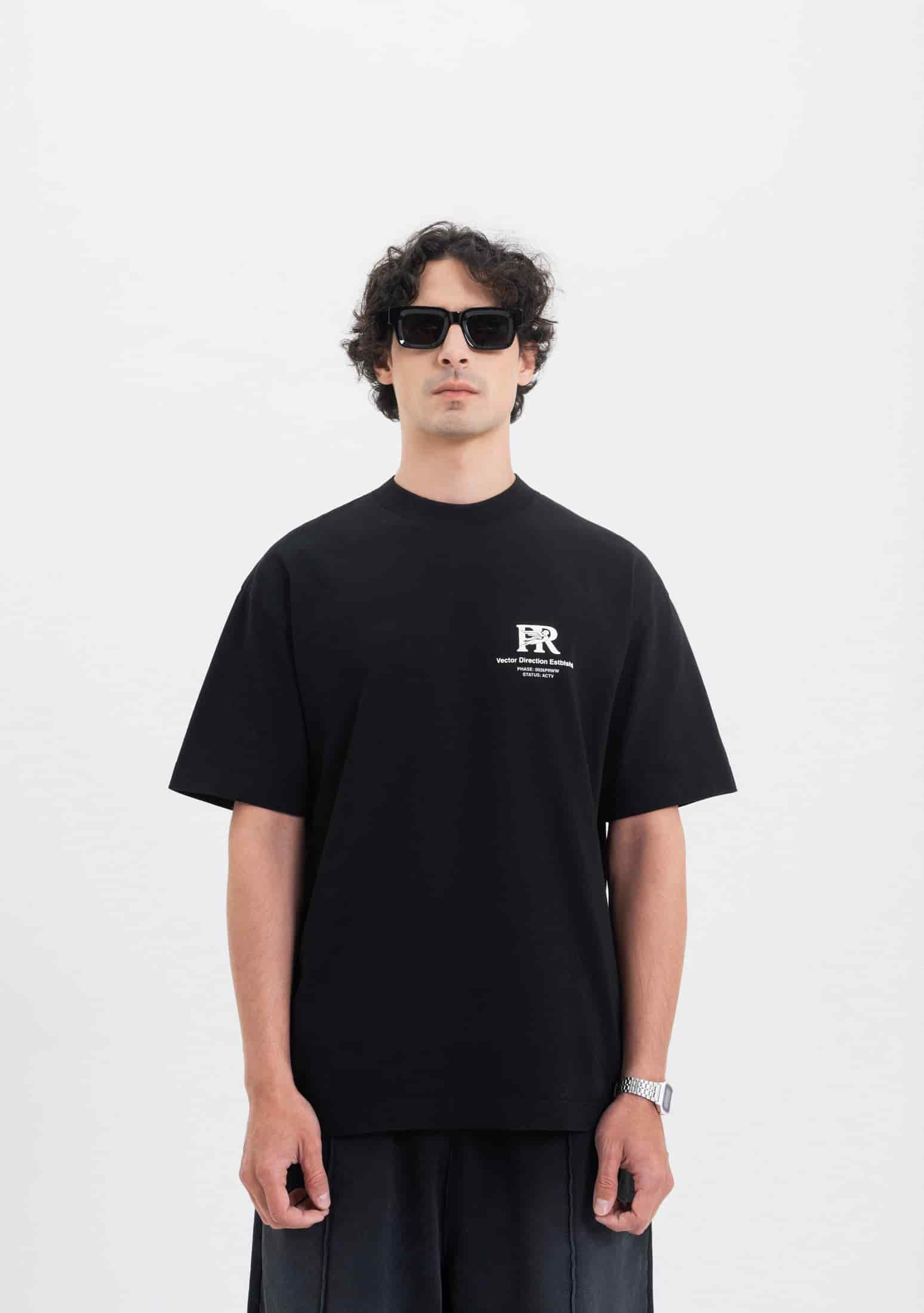 Across The Lines Black Pure Worldwide T-Shirt - miniatura 2