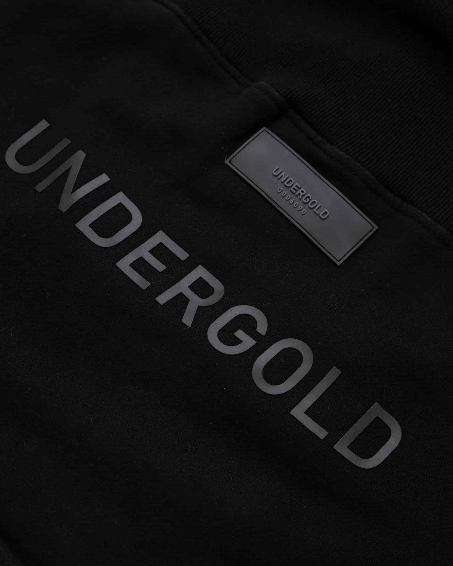 Line Logo Cropped Zip up Crewneck Black - miniatura 4
