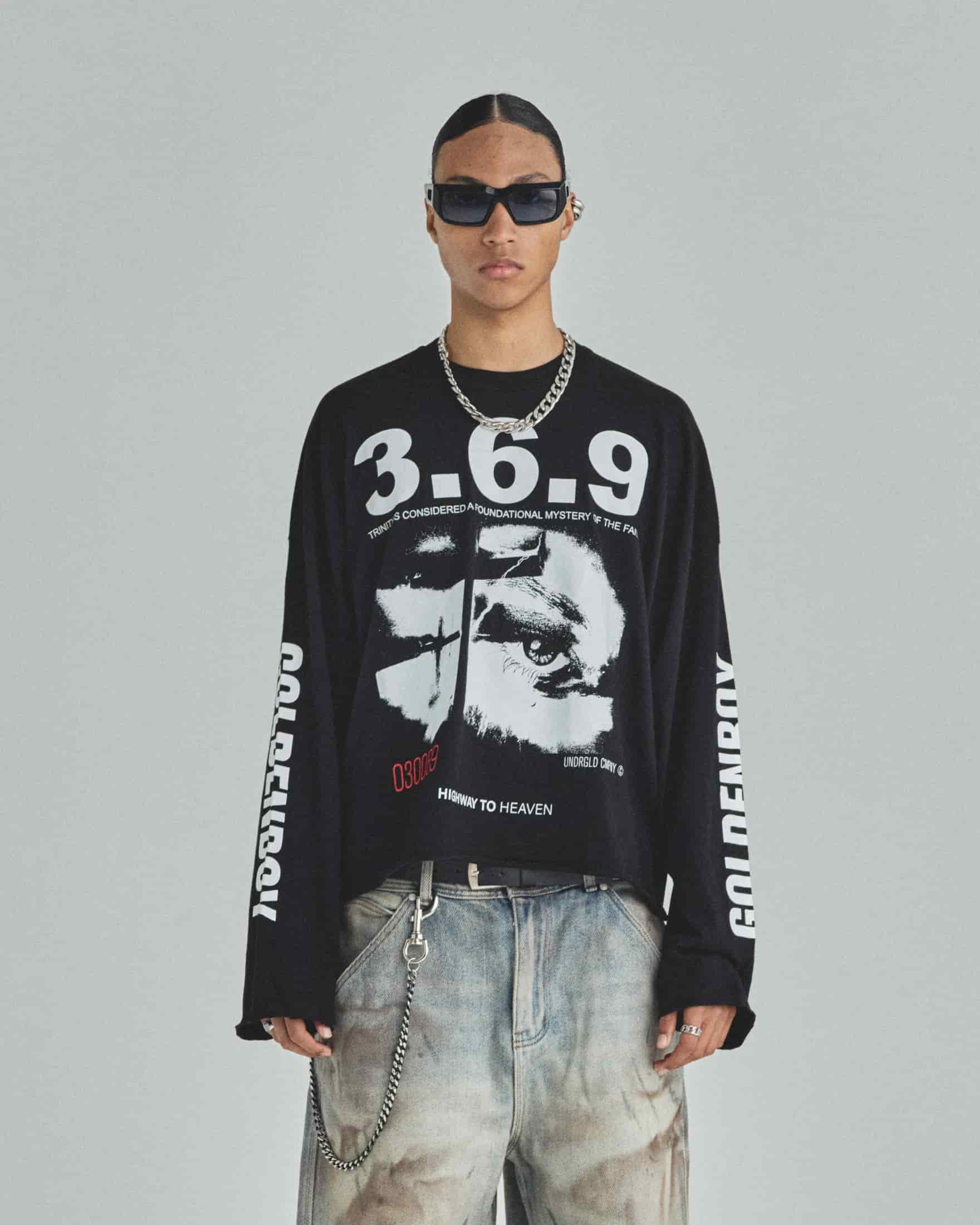 Spring Trinitas Long Sleeve Tshirt Black - miniatura 2
