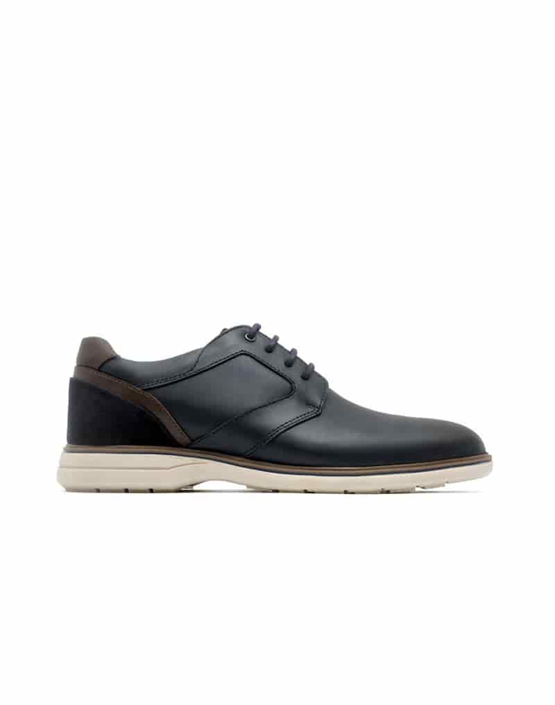 Zapato casual de cuero 100% colombiano para hombre en color azul REF REMY15 - miniatura 1