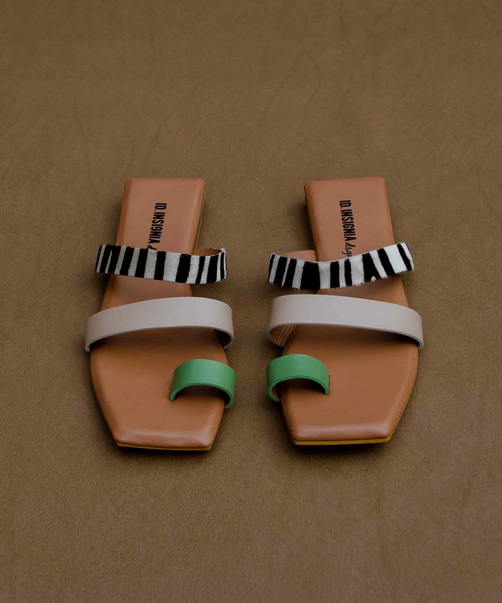 The Ocaso sandal – verde/taupe – edición limitada - miniatura 1