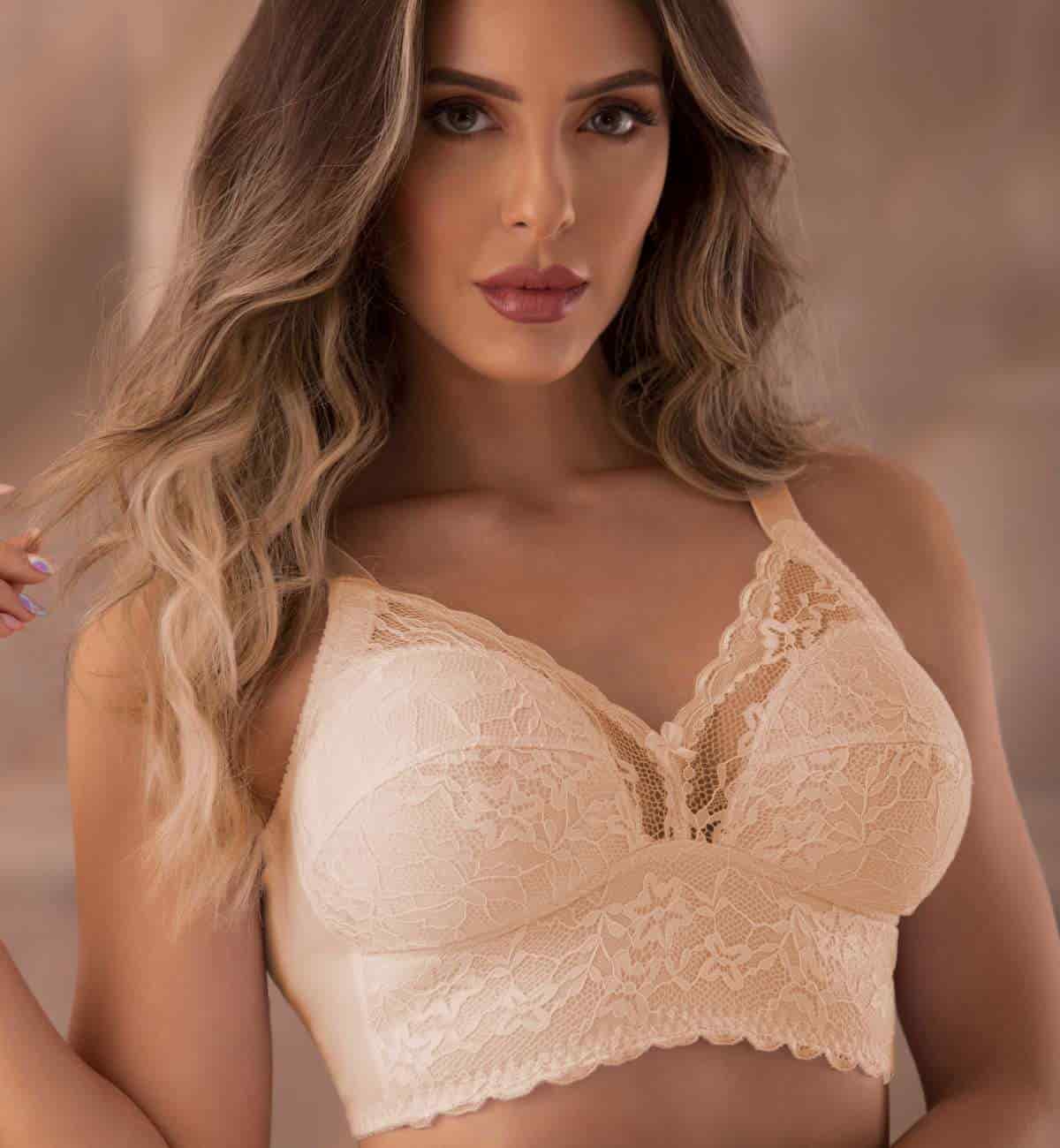 Brasier encaje realce natural 075 - miniatura 3
