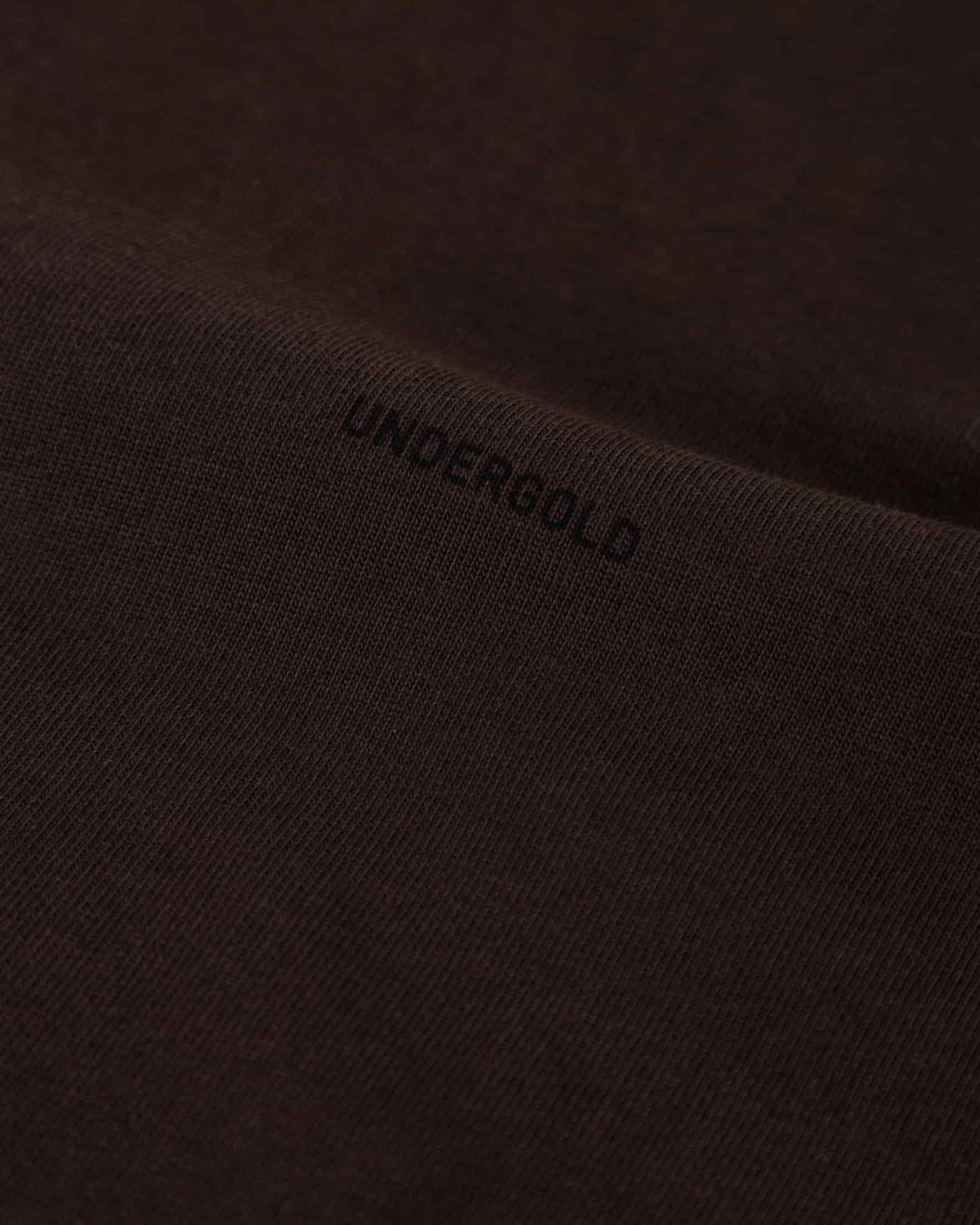 Basics Tiny Logo Regular Fit Tshirt Brown - miniatura 5