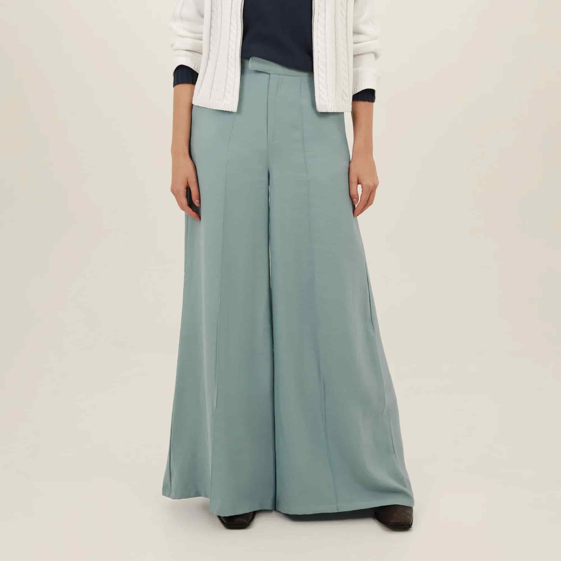 Pantalón ancho con alforzas - miniatura 3