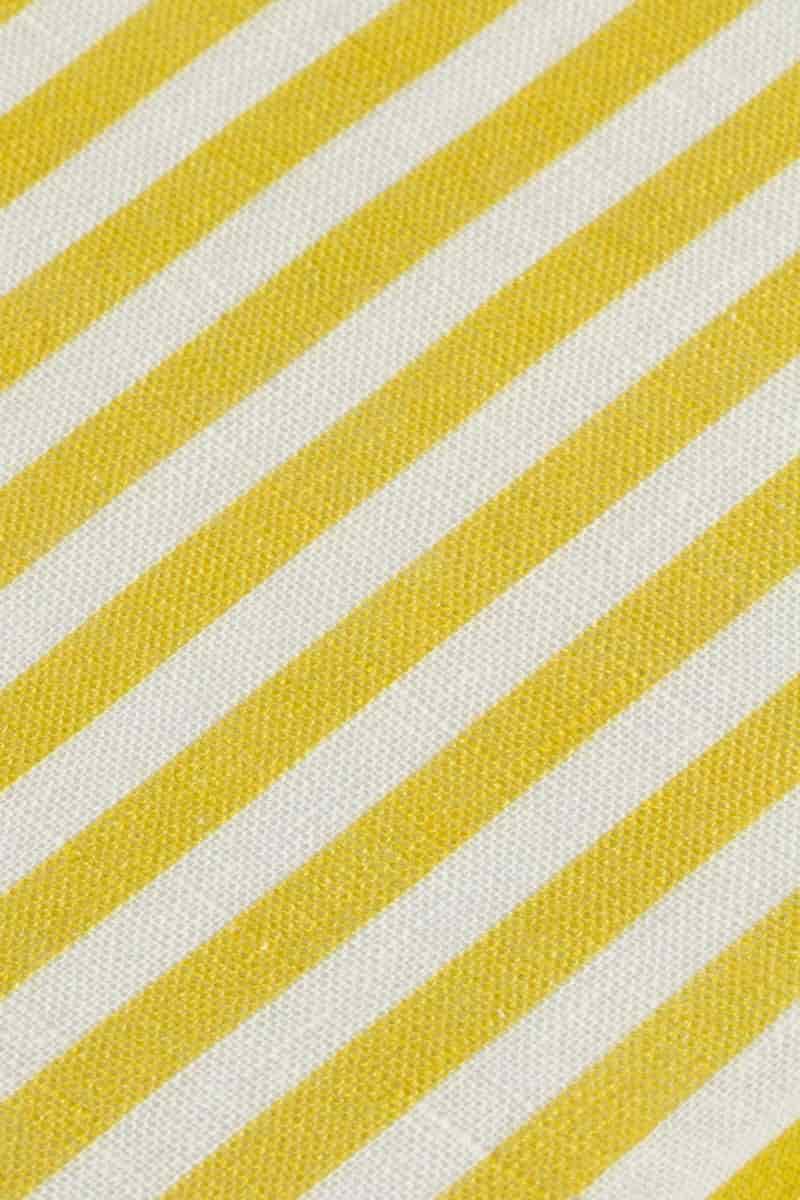 Men's linen shirt yellow striped - miniatura 7