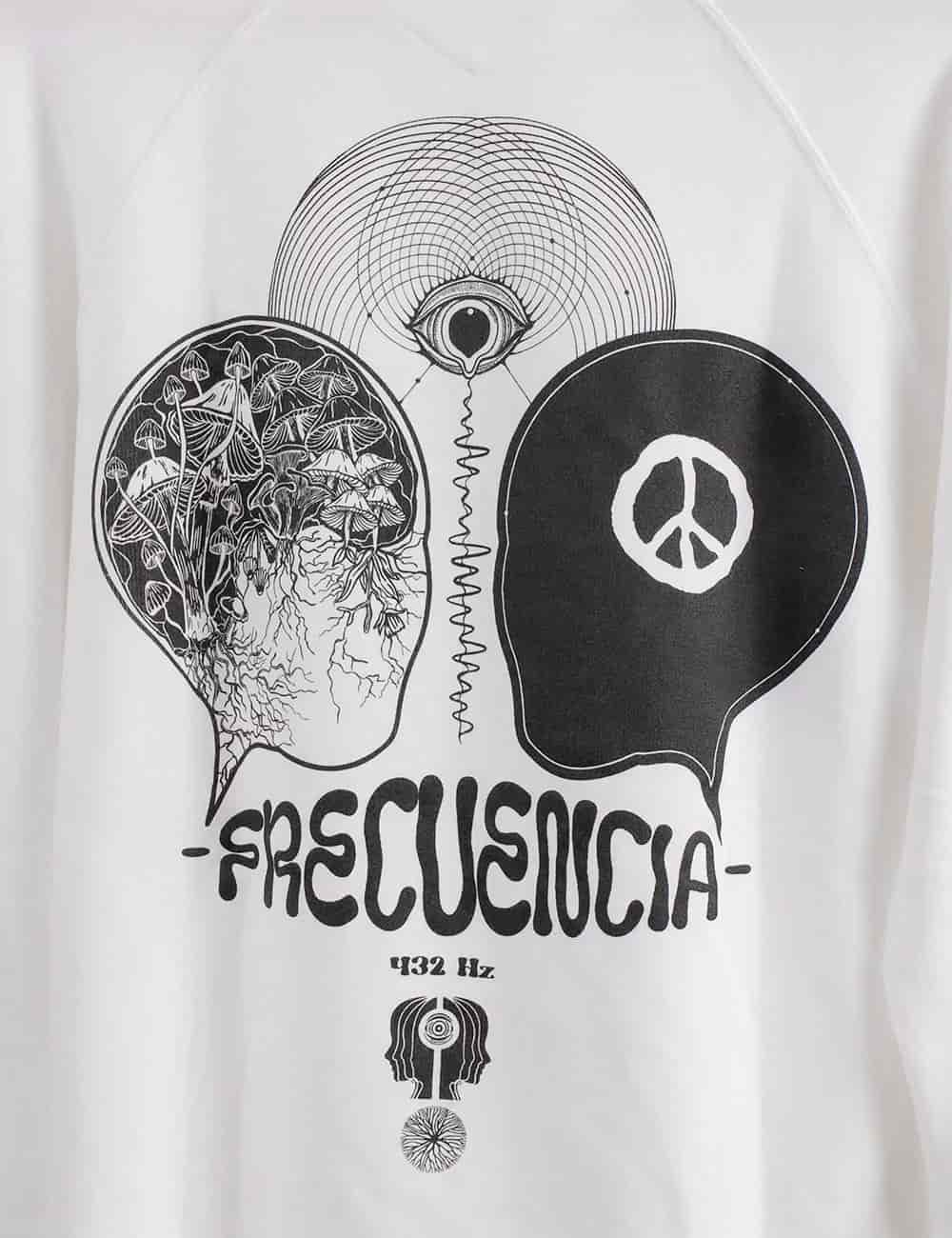 Camibuso Manga Ranglan Frecuencia crudo Unisex - miniatura 13