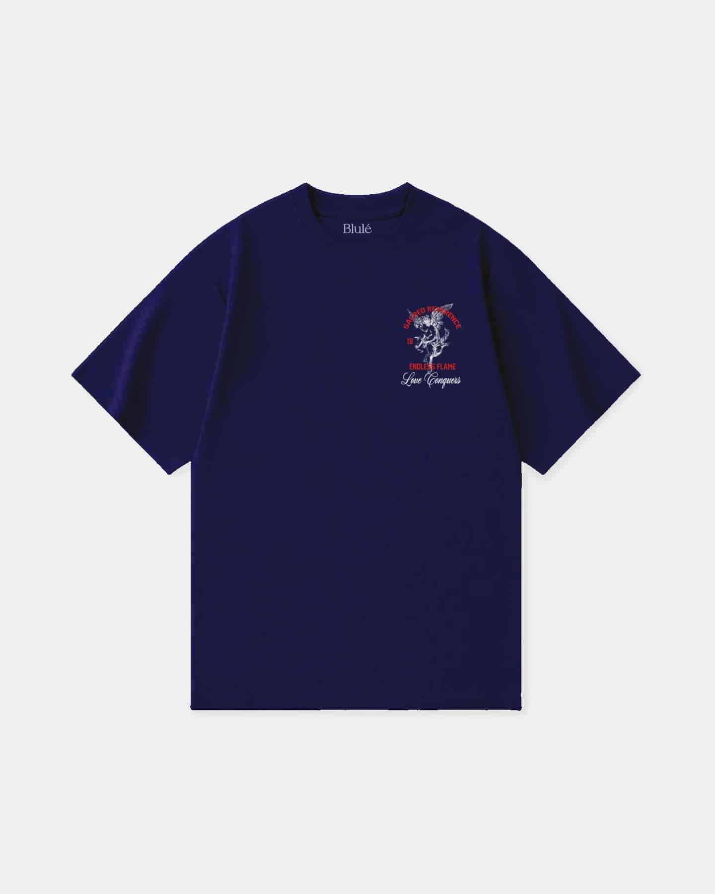 Oversized T Shirt Reverence Blue Navy - miniatura 2