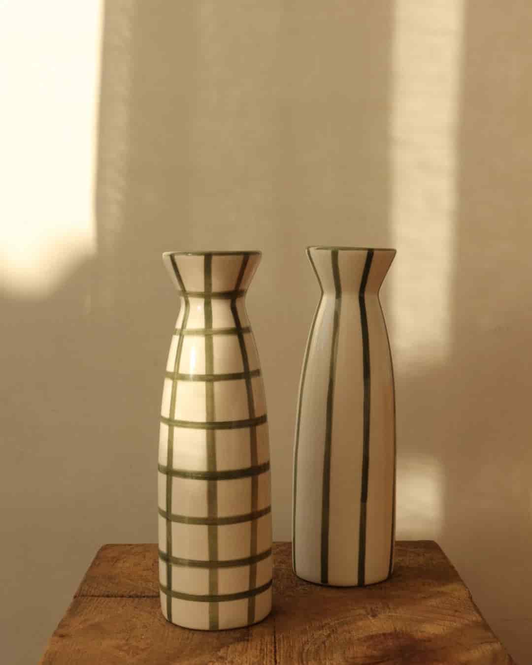 VASE - STRIPED GREEN - miniatura 3