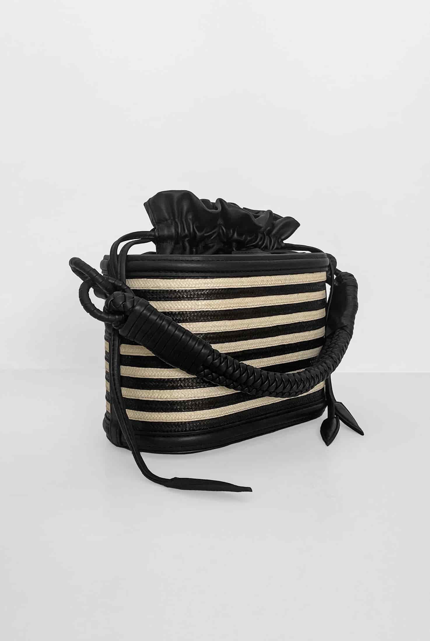 Caña Basket Bucket Bag, Stripes. - miniatura 3
