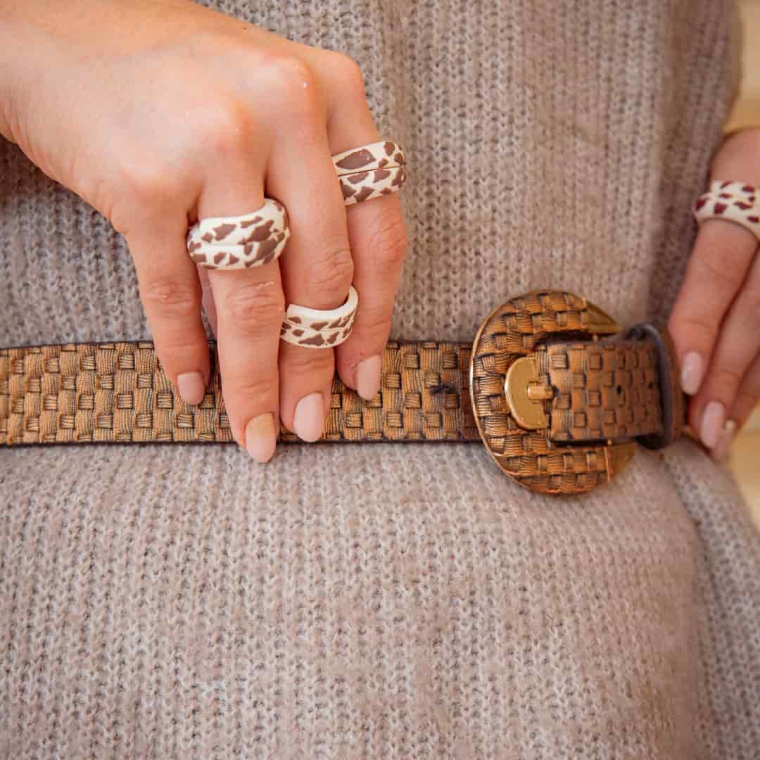 Anillo Bold Cow Print - miniatura 2