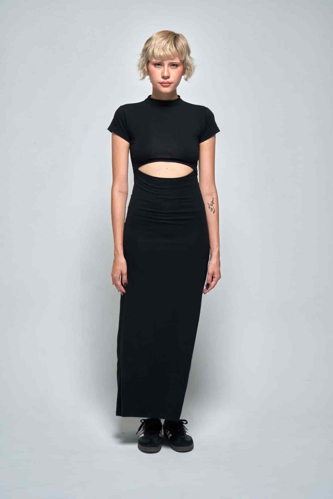 AURORA BLACK DRESS - miniatura 20