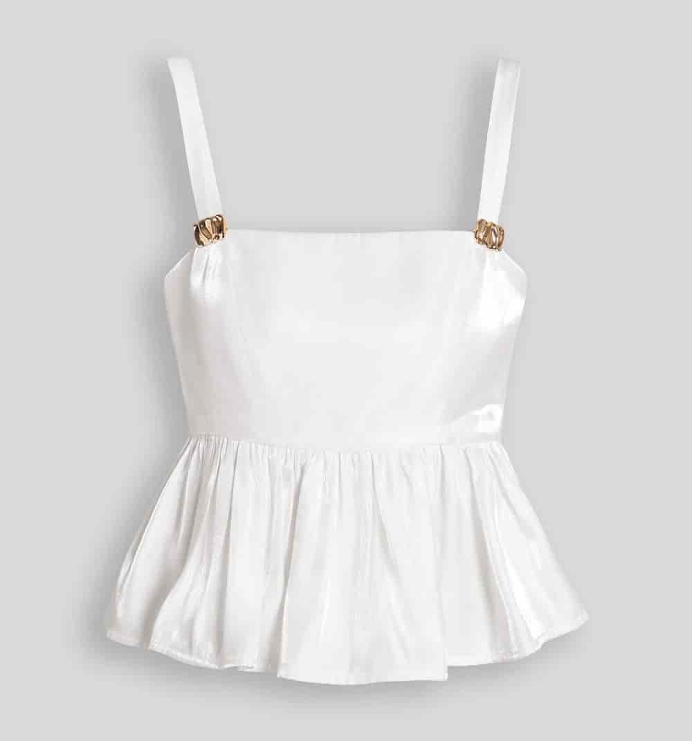 Blusa peplum de tiras - miniatura 2
