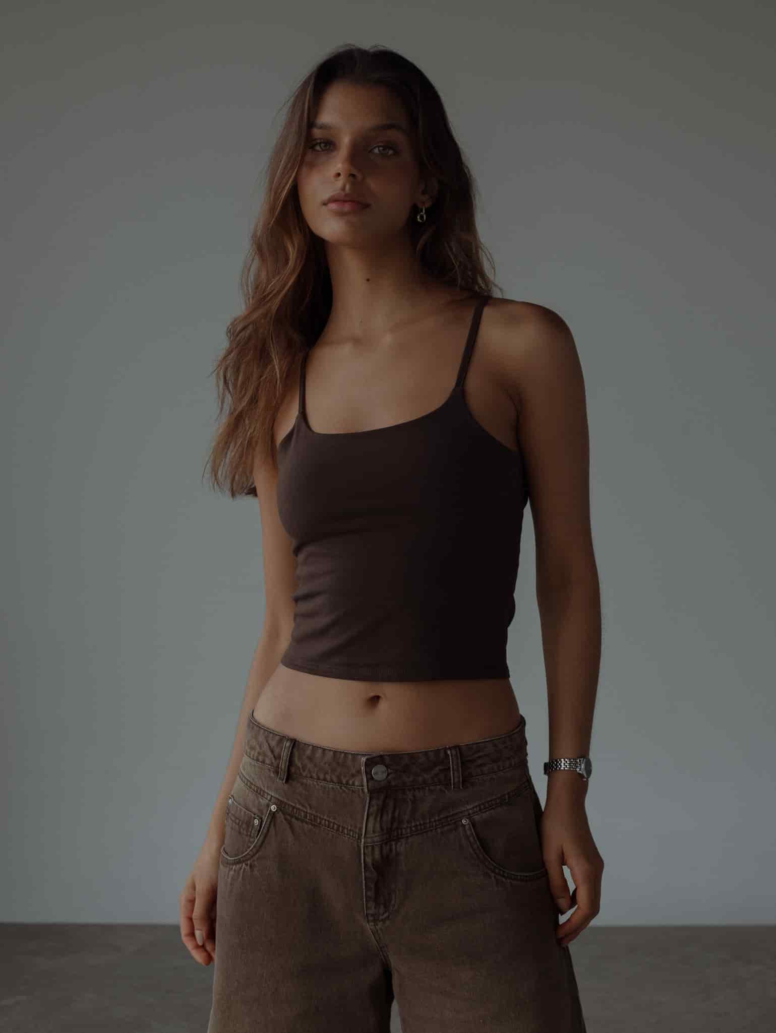 ESSENTIAL TANK TOP - ESPRESSO - miniatura 6