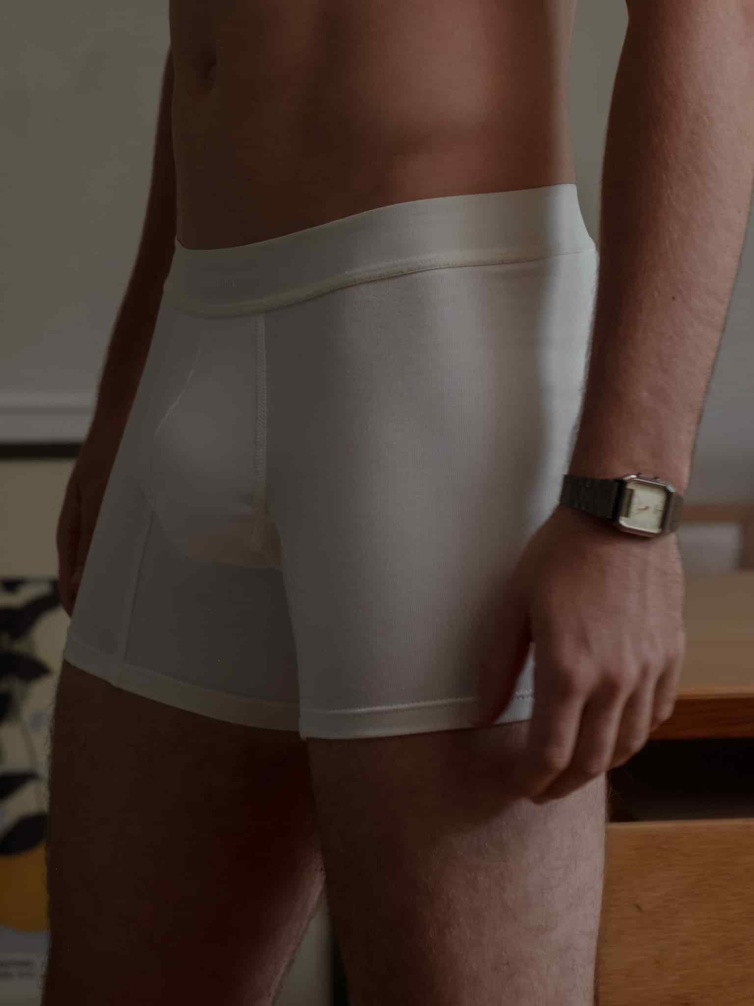 MEN CLASSIC COTTON BOXER - SOFT WHITE - miniatura 8