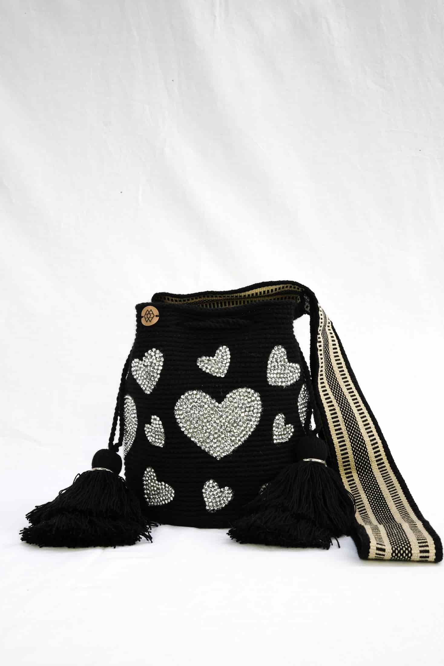 Mochila Corazón Pedrería Mediana - miniatura 1