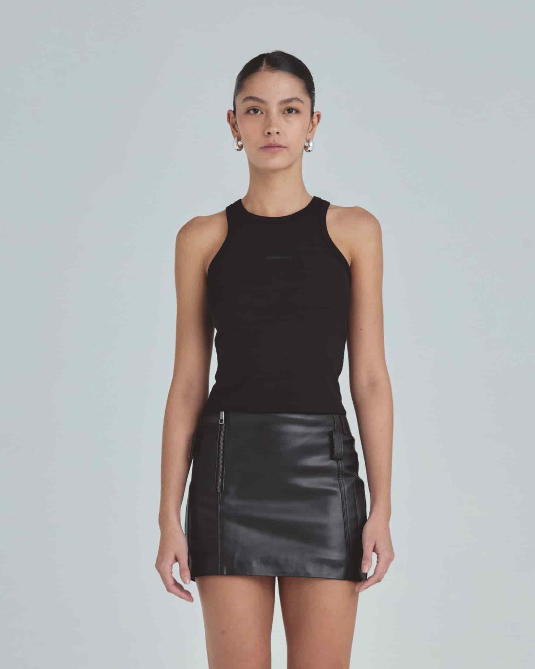 Line Basic Halter Tank Top Black - miniatura 2