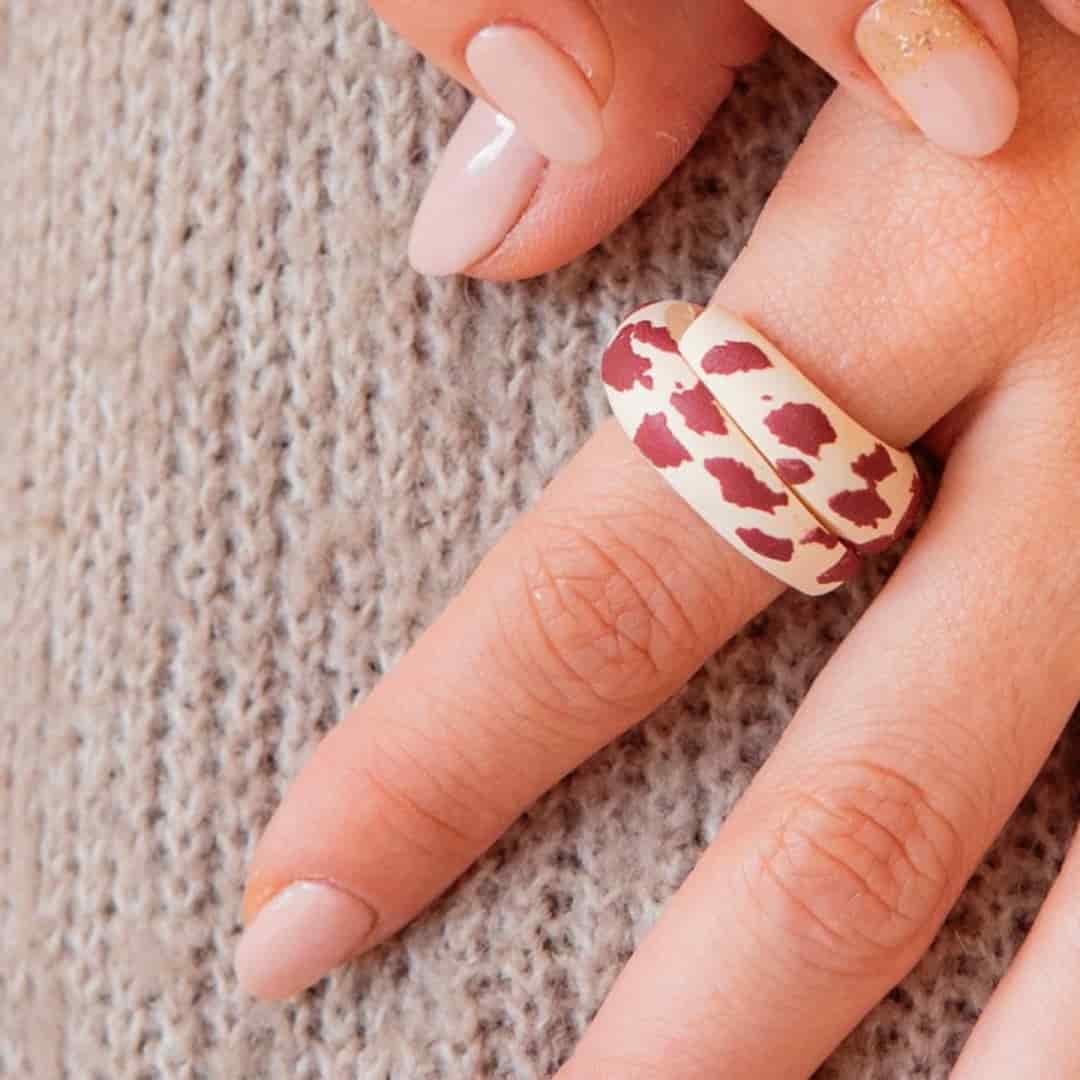 Anillo Bold Cow Print - miniatura 1
