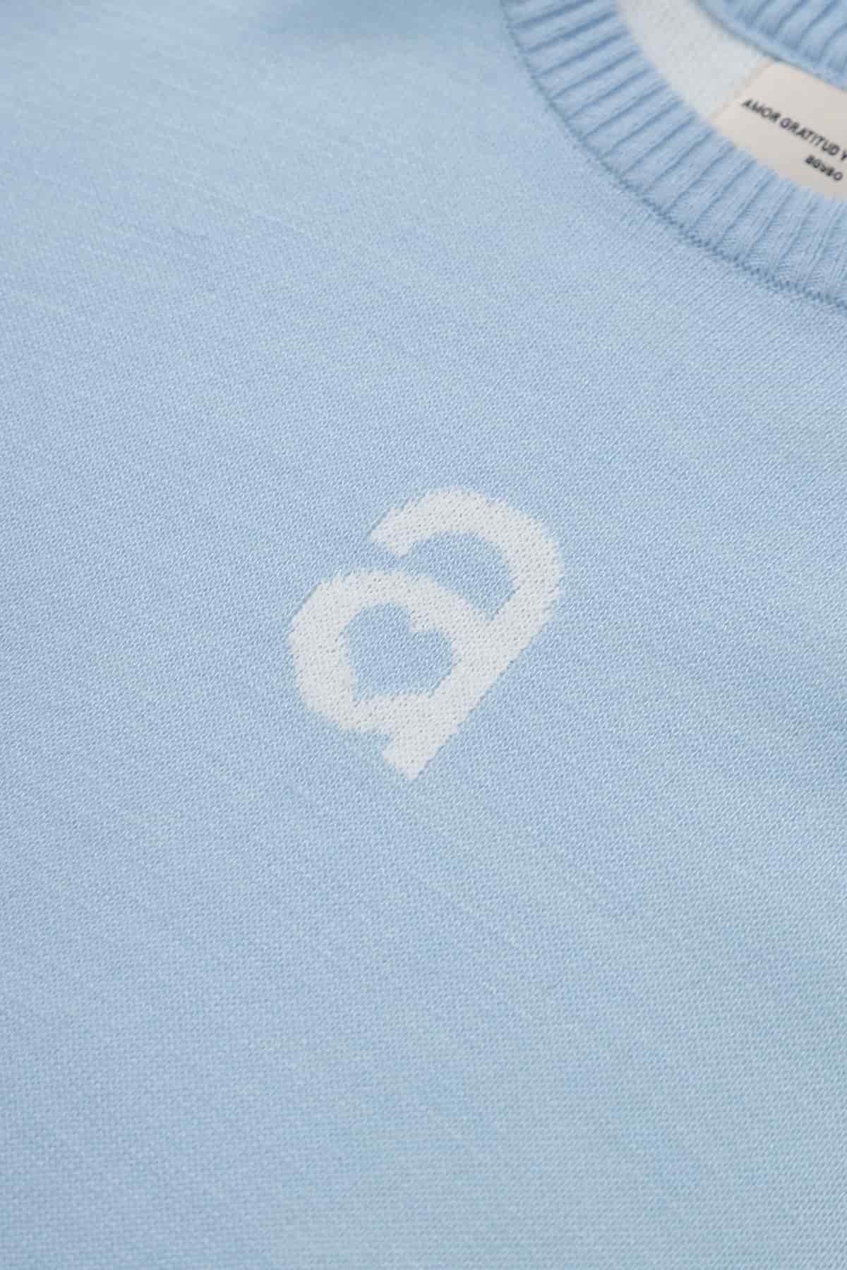 MONOGRAM SWEATER SKY BLUE - miniatura 5