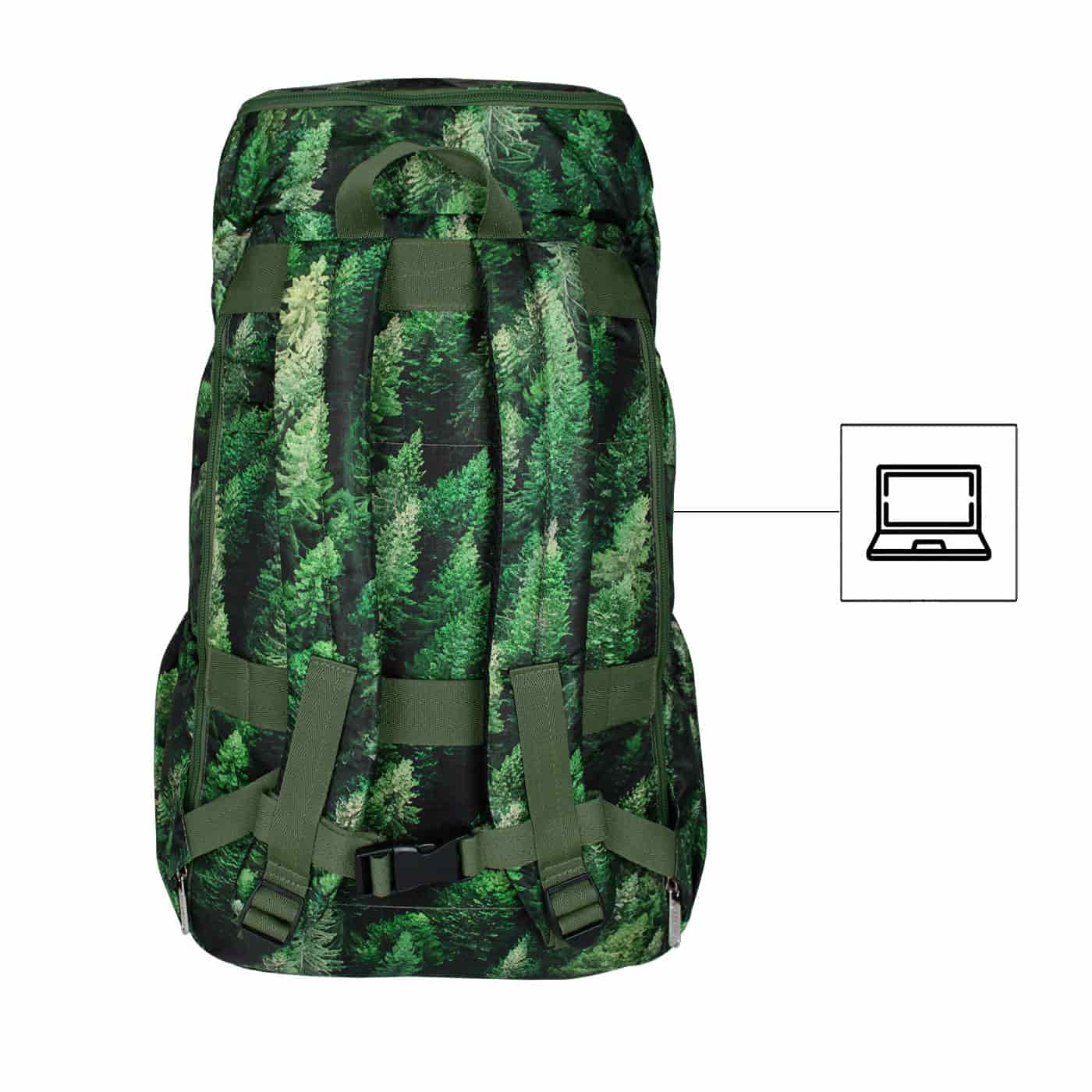 Morral Viajero ULTRA Plegable Estampado Bosque Citybags Multicolor - miniatura 4