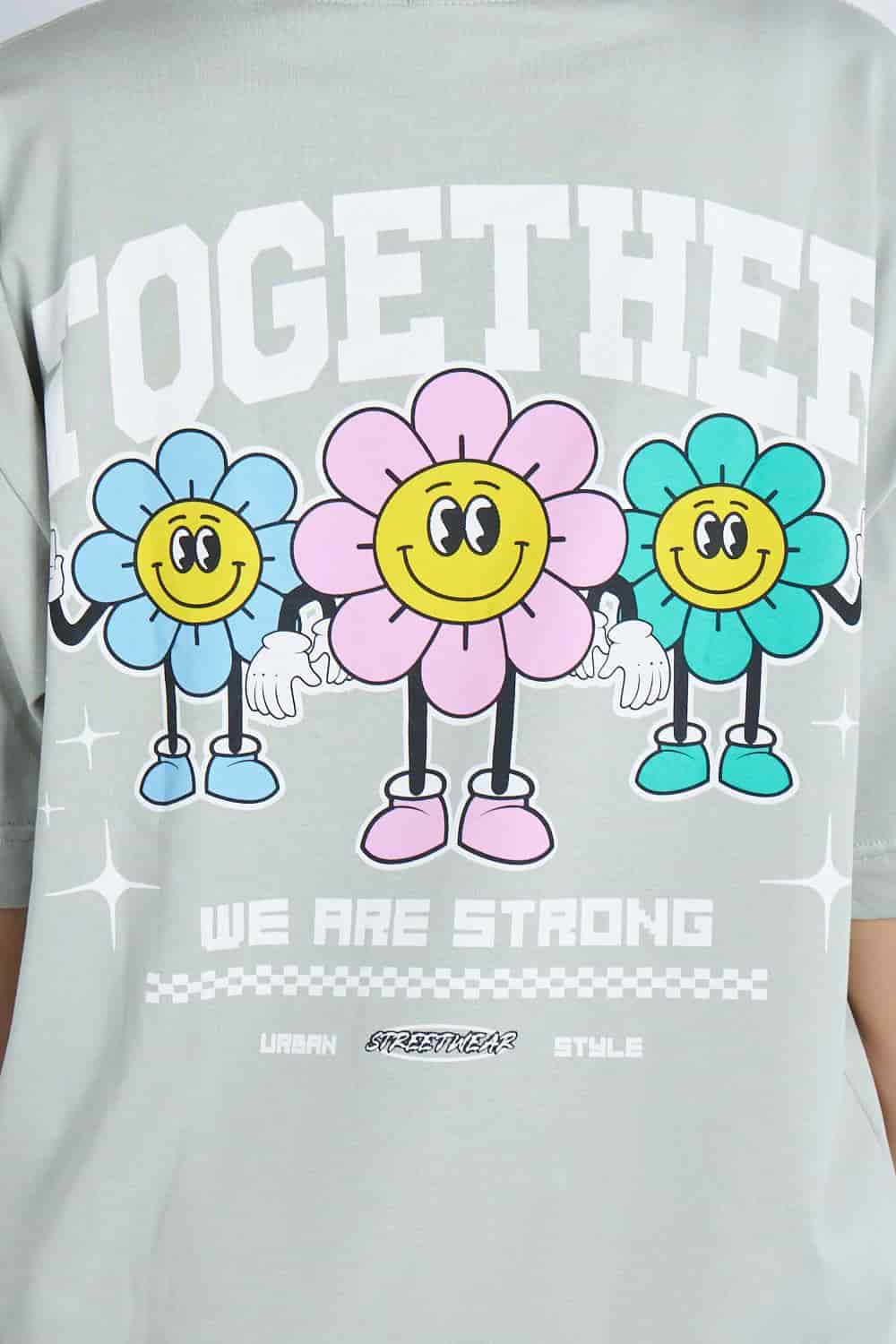 Camiseta oversize estampado Together Gris V | DROP 03 | - miniatura 2
