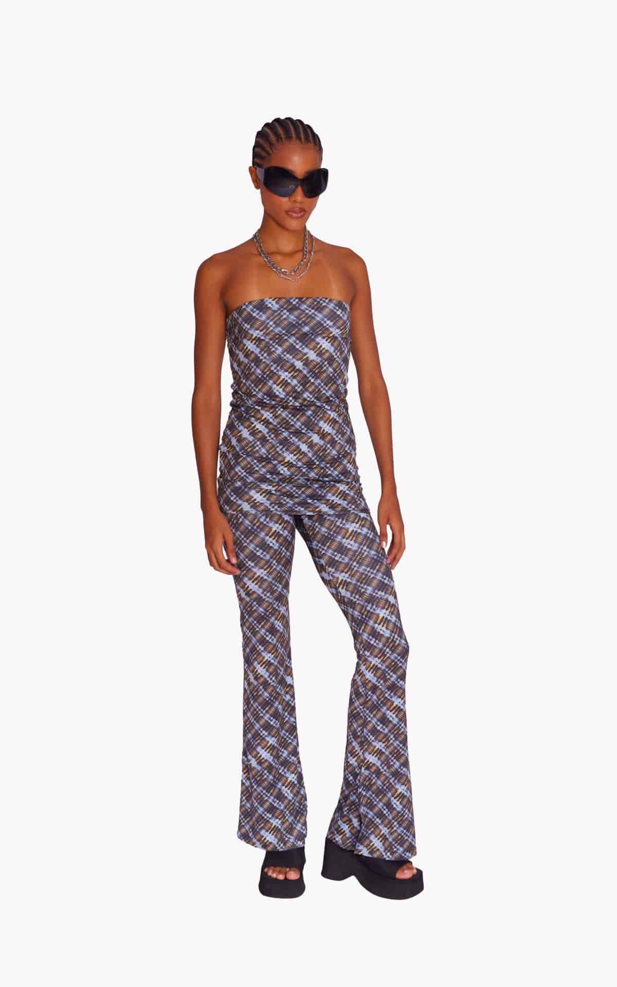 NIGHT GRID STRETCH PANTS - miniatura 4